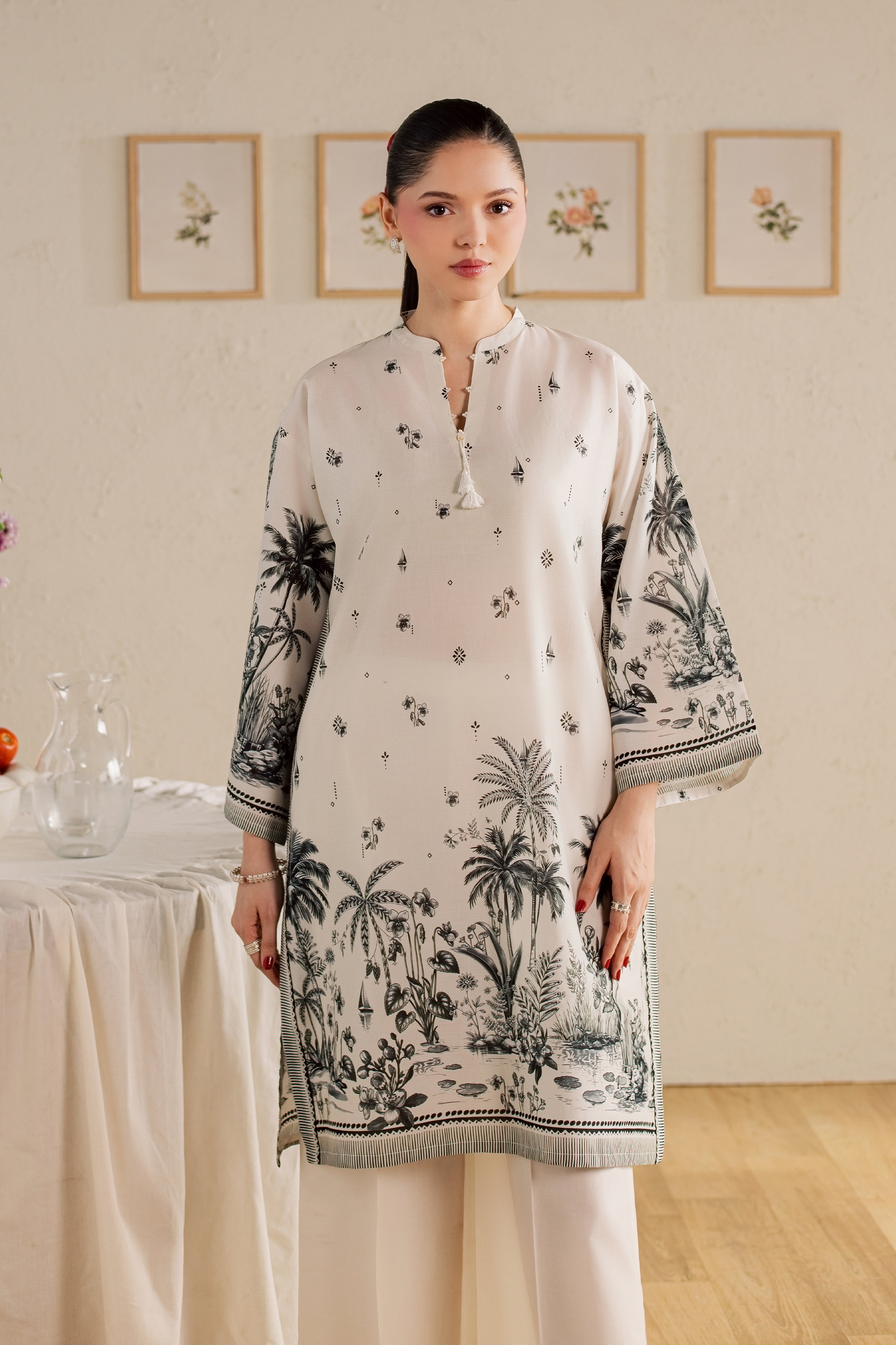  Connor 2Pc - Printed Lawn Dress BATIKSS26  BATIK   XS / Off White / Lawn-S / Off White / Lawn-M / Off White / Lawn-L / Off White / Lawn-XL / Off White / Lawn