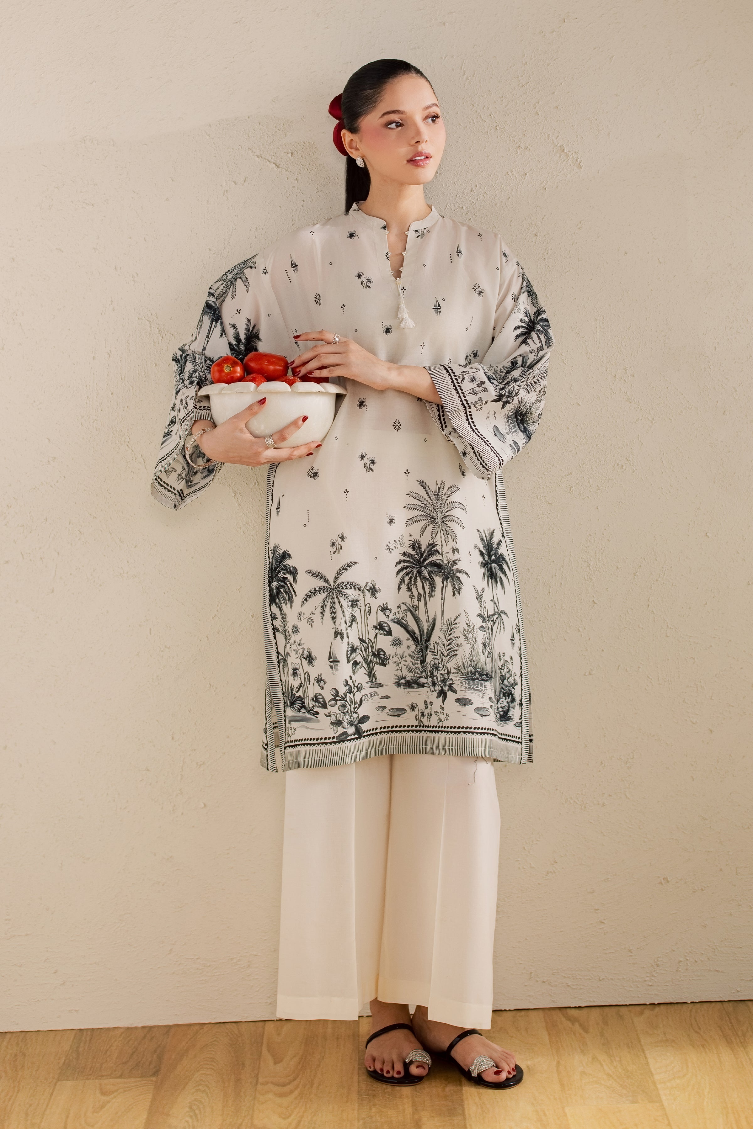  Connor 2Pc - Printed Lawn Dress BATIKSS26  BATIK   XS / Off White / Lawn-S / Off White / Lawn-M / Off White / Lawn-L / Off White / Lawn-XL / Off White / Lawn