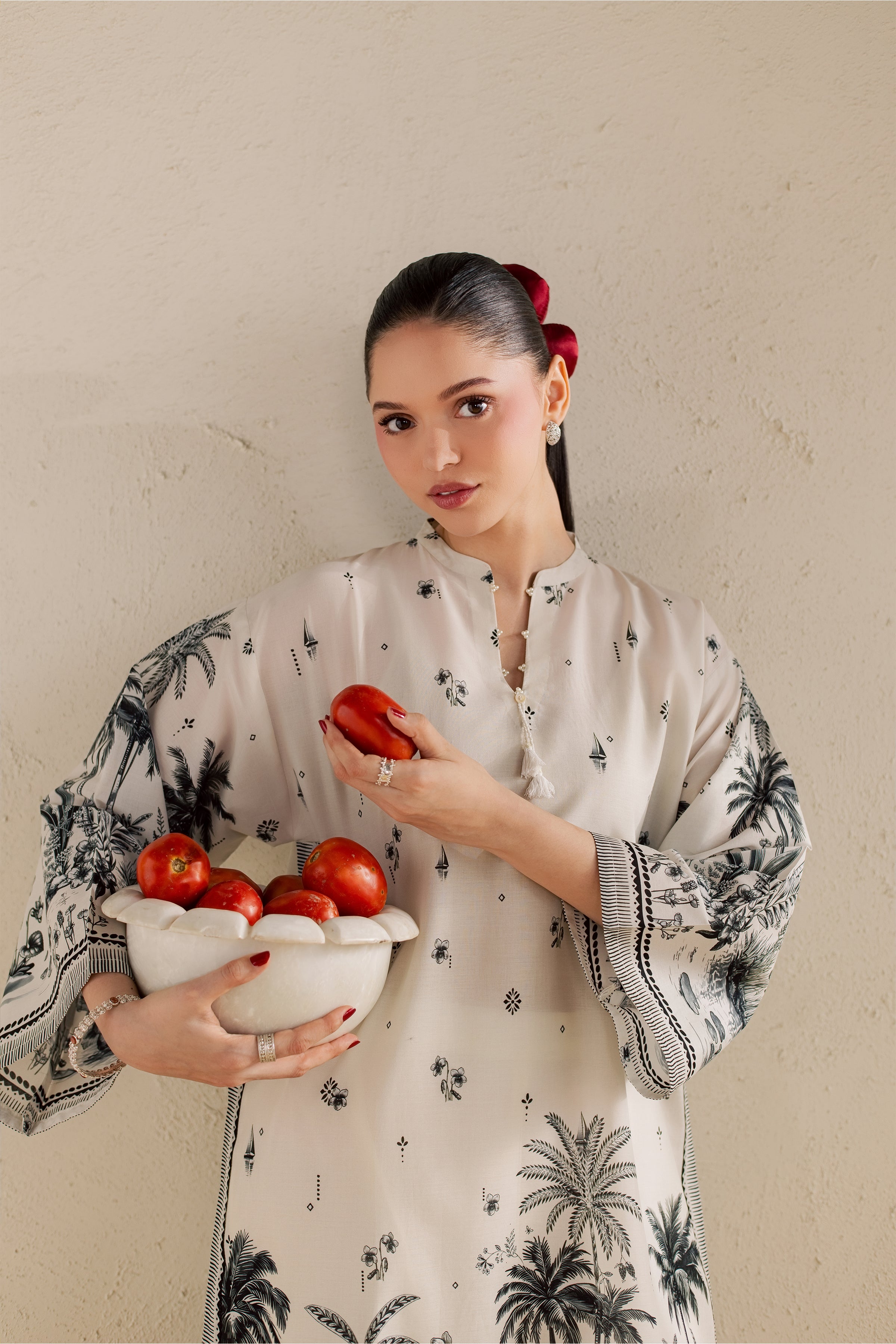 Connor 2Pc - Printed Lawn Dress BATIKSS26  BATIK   XS / Off White / Lawn-S / Off White / Lawn-M / Off White / Lawn-L / Off White / Lawn-XL / Off White / Lawn
