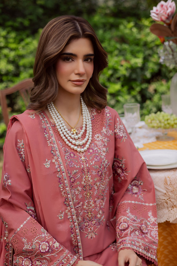  Coral Feather 3Pc - Embroidered Khaddar Dress BATIK WINTER PRET 2025  BATIK   XS / Coral / Khaddar-S / Coral / Khaddar-M / Coral / Khaddar-L / Coral / Khaddar-XL / Coral / Khaddar