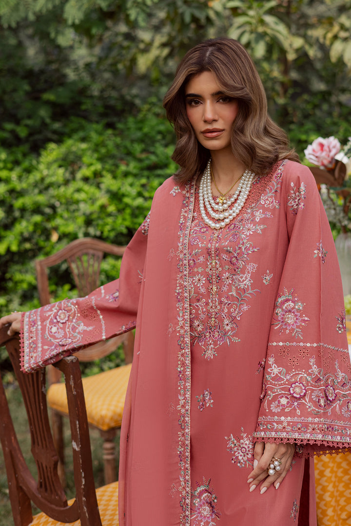  Coral Feather 3Pc - Embroidered Khaddar Dress BATIK WINTER PRET 2025  BATIK   XS / Coral / Khaddar-S / Coral / Khaddar-M / Coral / Khaddar-L / Coral / Khaddar-XL / Coral / Khaddar