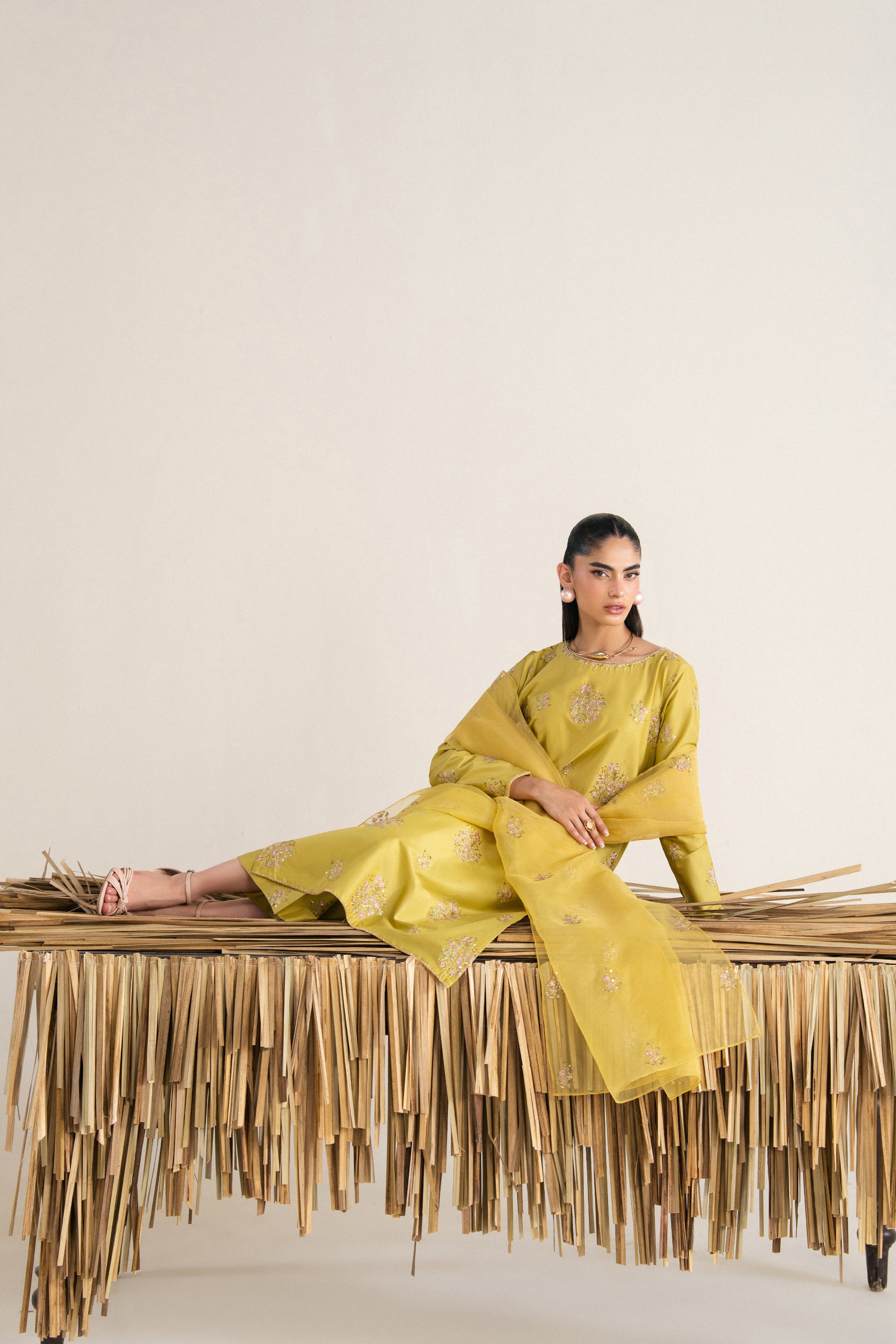  Costa Rica 3Pc - Festive Eid Pret BATIKSS26  BATIK   XS / Green Yellow / Giza-S / Green Yellow / Giza-M / Green Yellow / Giza-L / Green Yellow / Giza-XL / Green Yellow / Giza