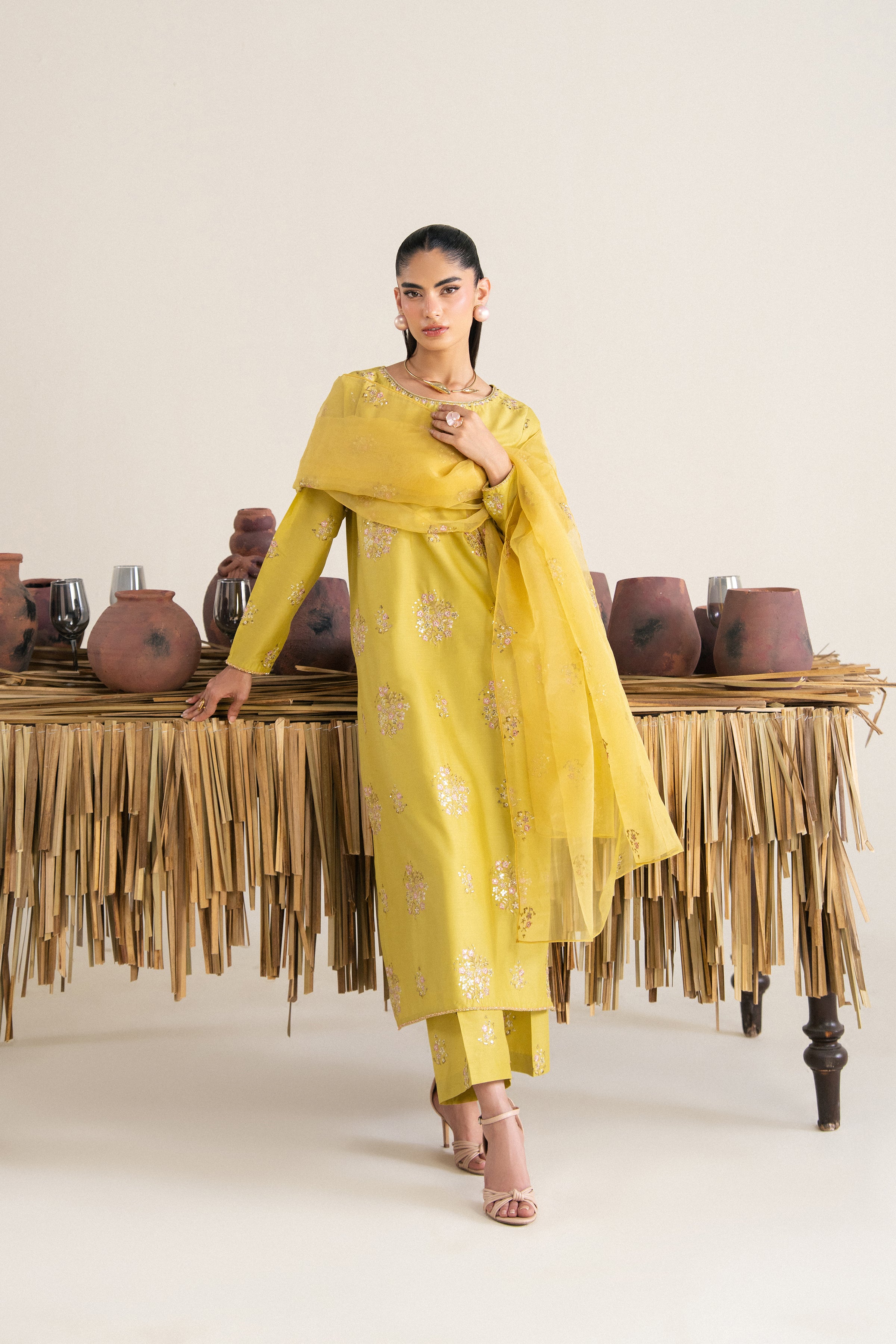  Costa Rica 3Pc - Festive Eid Pret BATIKSS26  BATIK   XS / Green Yellow / Giza-S / Green Yellow / Giza-M / Green Yellow / Giza-L / Green Yellow / Giza-XL / Green Yellow / Giza