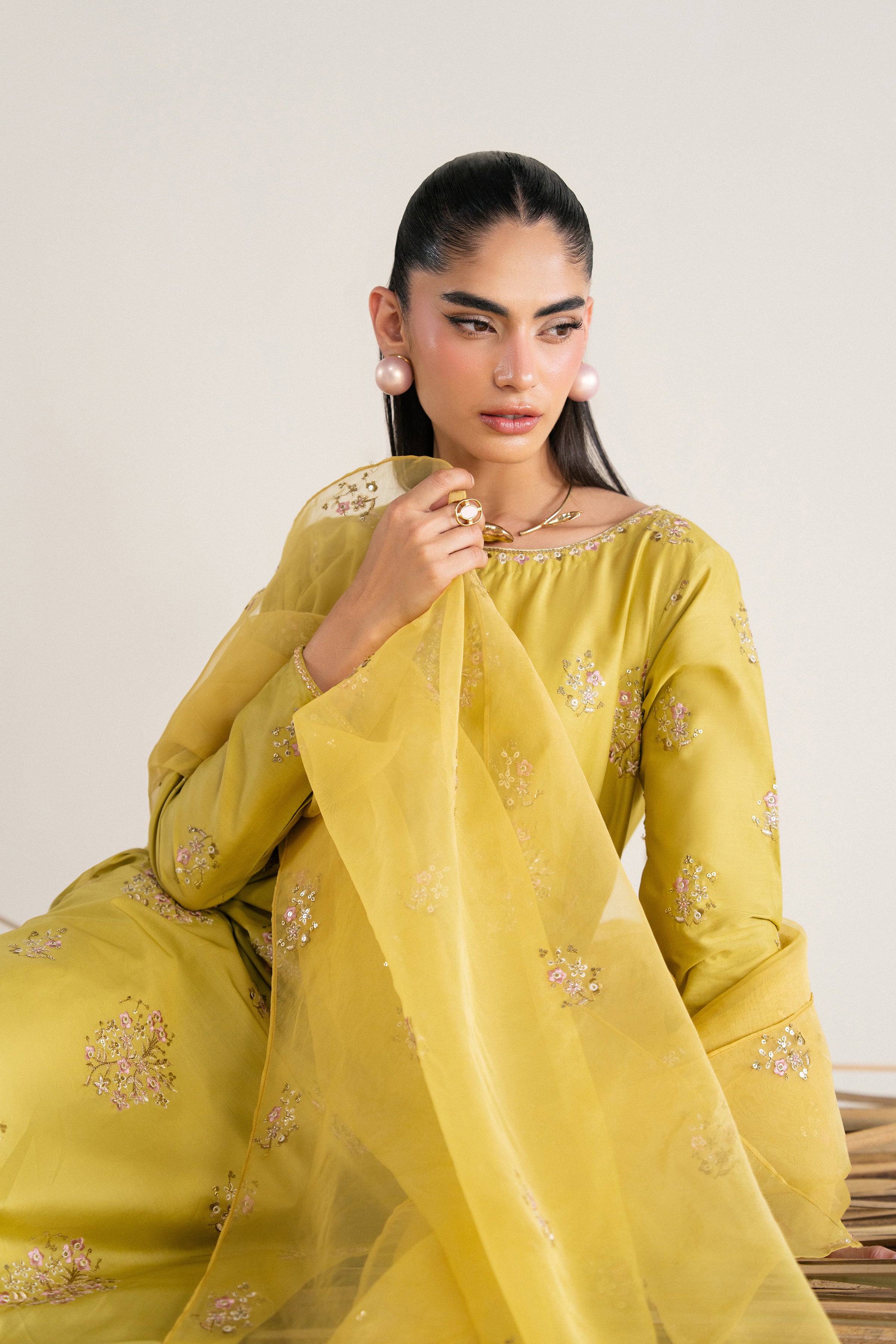  Costa Rica 3Pc - Festive Eid Pret BATIKSS26  BATIK   XS / Green Yellow / Giza-S / Green Yellow / Giza-M / Green Yellow / Giza-L / Green Yellow / Giza-XL / Green Yellow / Giza