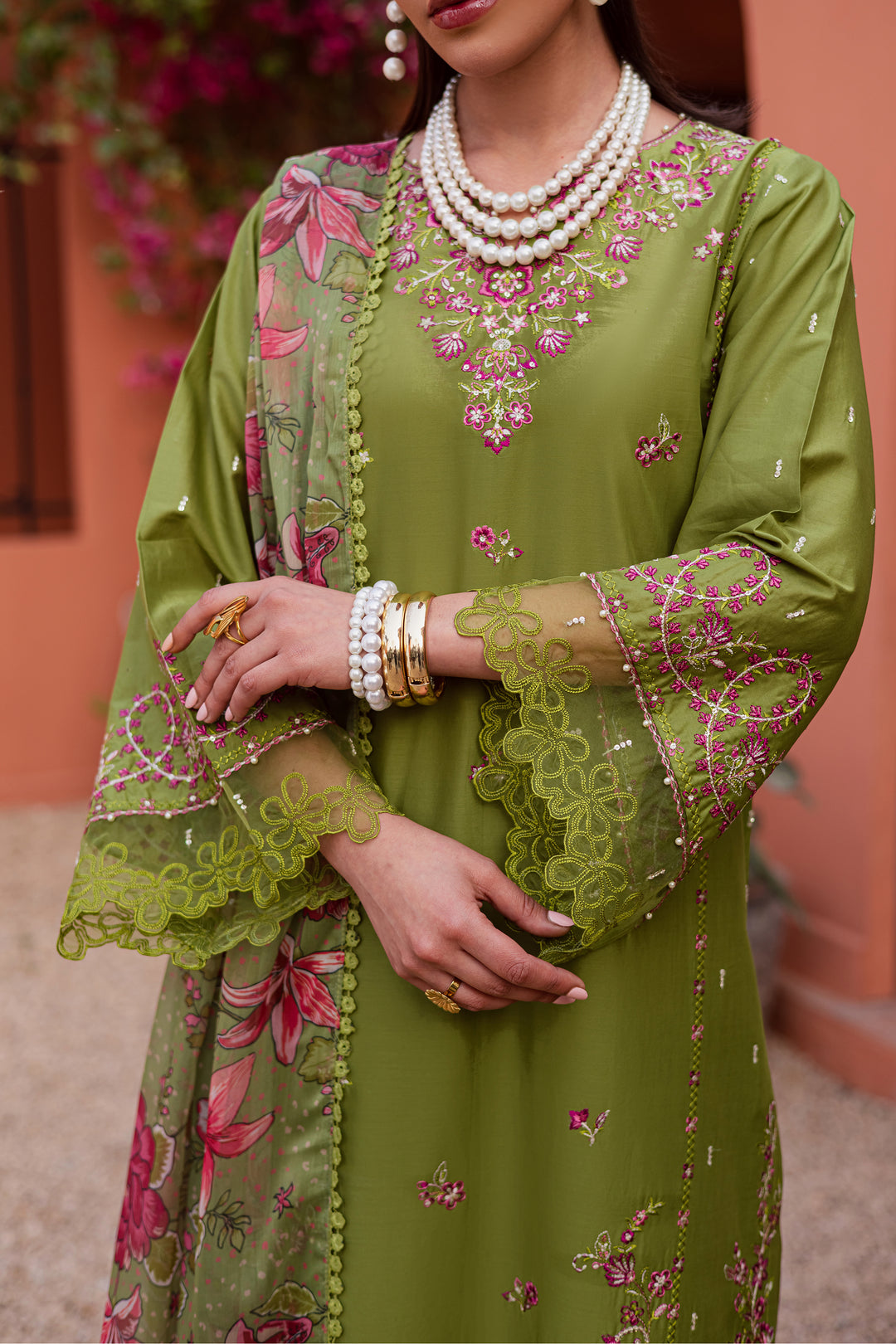  Cray 3Pc - Festive Embroidered Lawn BATIKEID2026  BATIK   XS / Fern / Pima Lawn-S / Fern / Pima Lawn-M / Fern / Pima Lawn-L / Fern / Pima Lawn-XL / Fern / Pima Lawn