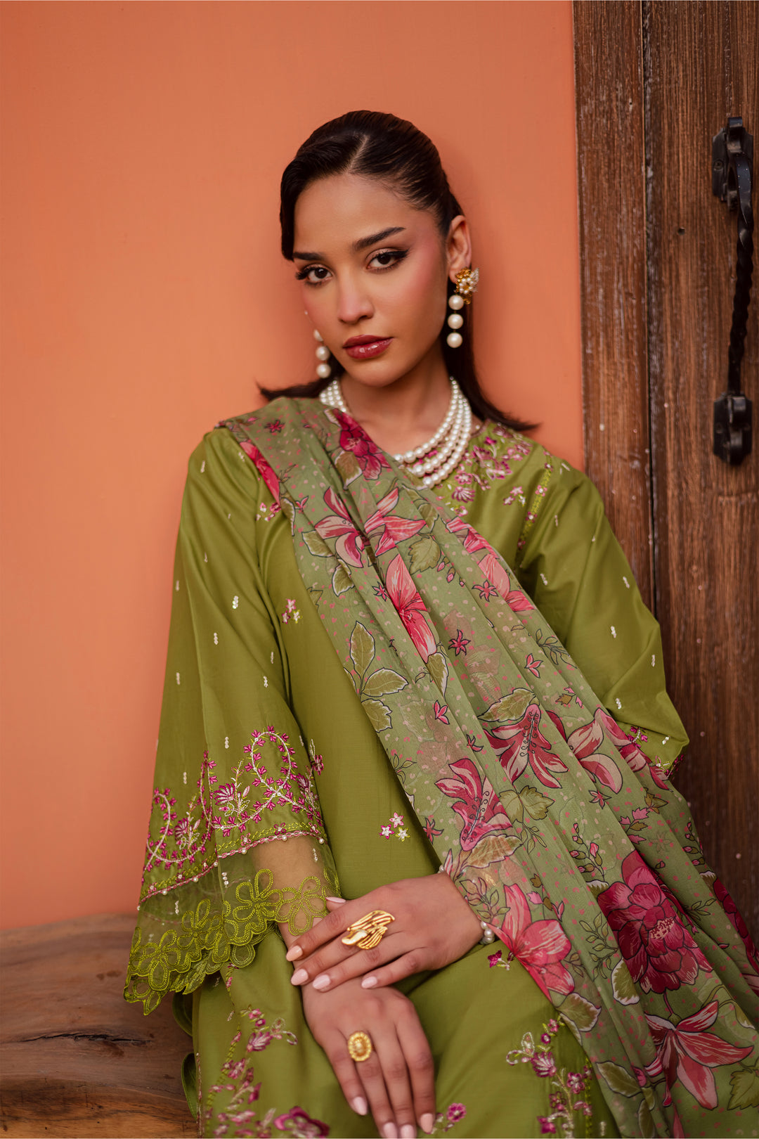  Cray 3Pc - Festive Embroidered Lawn BATIKEID2026  BATIK   XS / Fern / Pima Lawn-S / Fern / Pima Lawn-M / Fern / Pima Lawn-L / Fern / Pima Lawn-XL / Fern / Pima Lawn