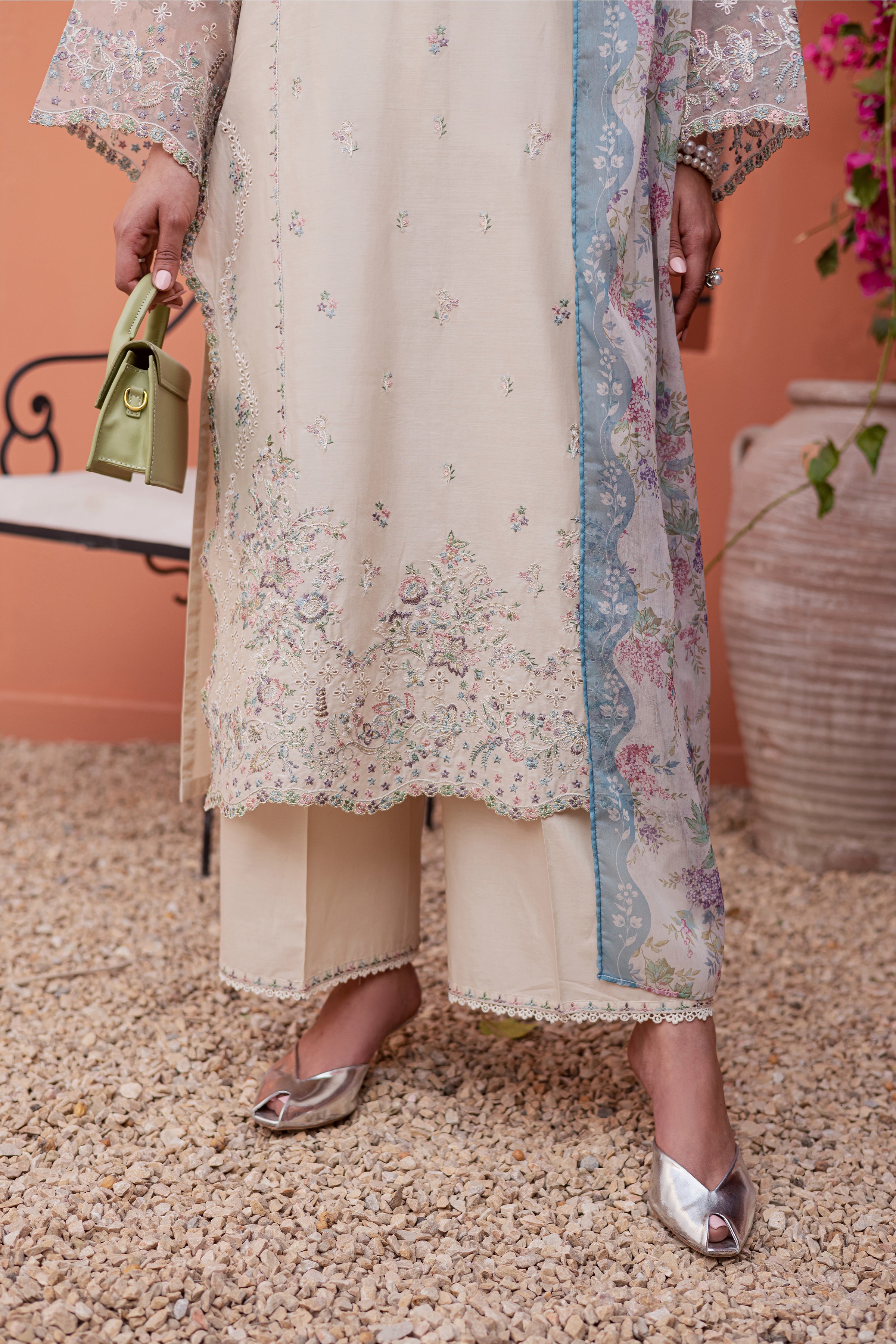  Cyntia 3Pc - Festive Embroidered Lawn BATIKEID2026  BATIK   XS / Beige / Pima Lawn-S / Beige / Pima Lawn-M / Beige / Pima Lawn-L / Beige / Pima Lawn-XL / Beige / Pima Lawn