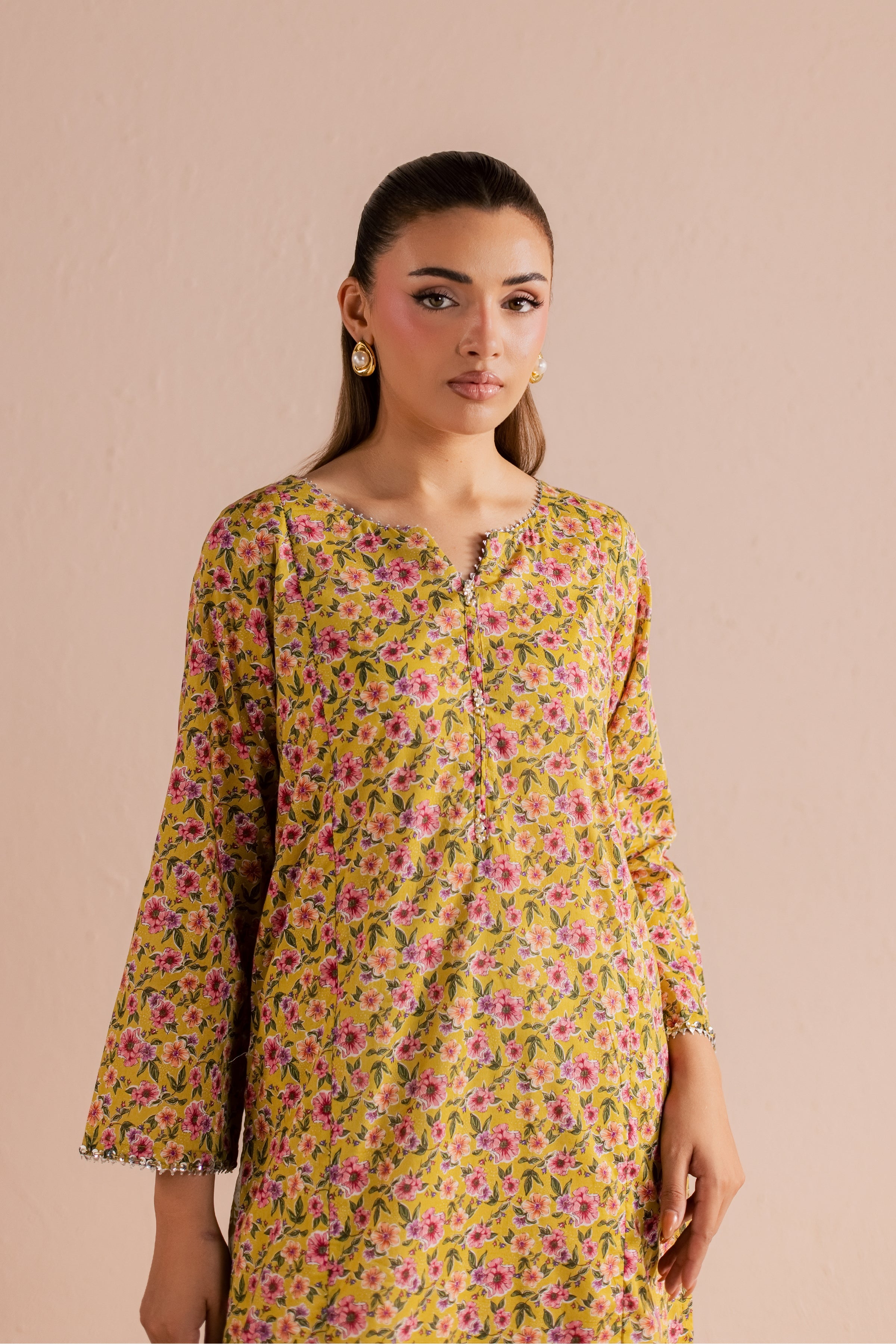  Dan 2Pc - Printed Lawn Dress BATIKSS26  BATIK   XS / Mustard / Lawn-S / Mustard / Lawn-M / Mustard / Lawn-L / Mustard / Lawn-XL / Mustard / Lawn