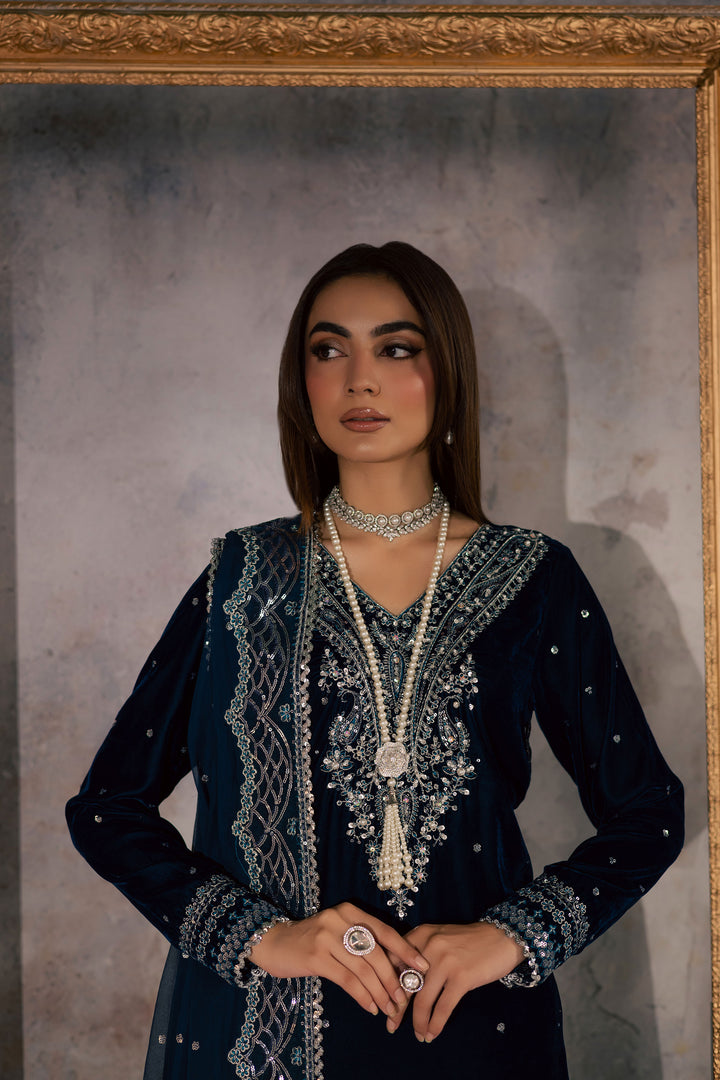  Deniz 3Pc - Velvet Formal Dress BATIKstudio  BATIK   S / Zinc / Velvet-M / Zinc / Velvet-L / Zinc / Velvet