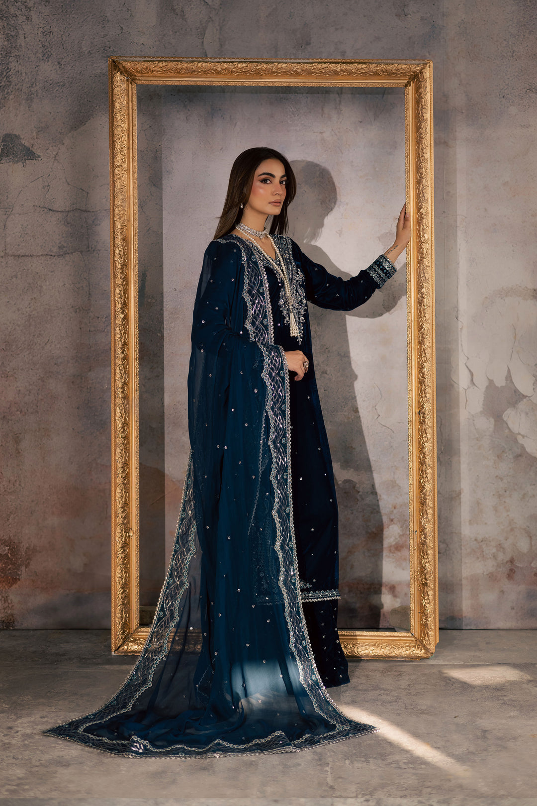  Deniz 3Pc - Velvet Formal Dress BATIKstudio  BATIK   S / Zinc / Velvet-M / Zinc / Velvet-L / Zinc / Velvet