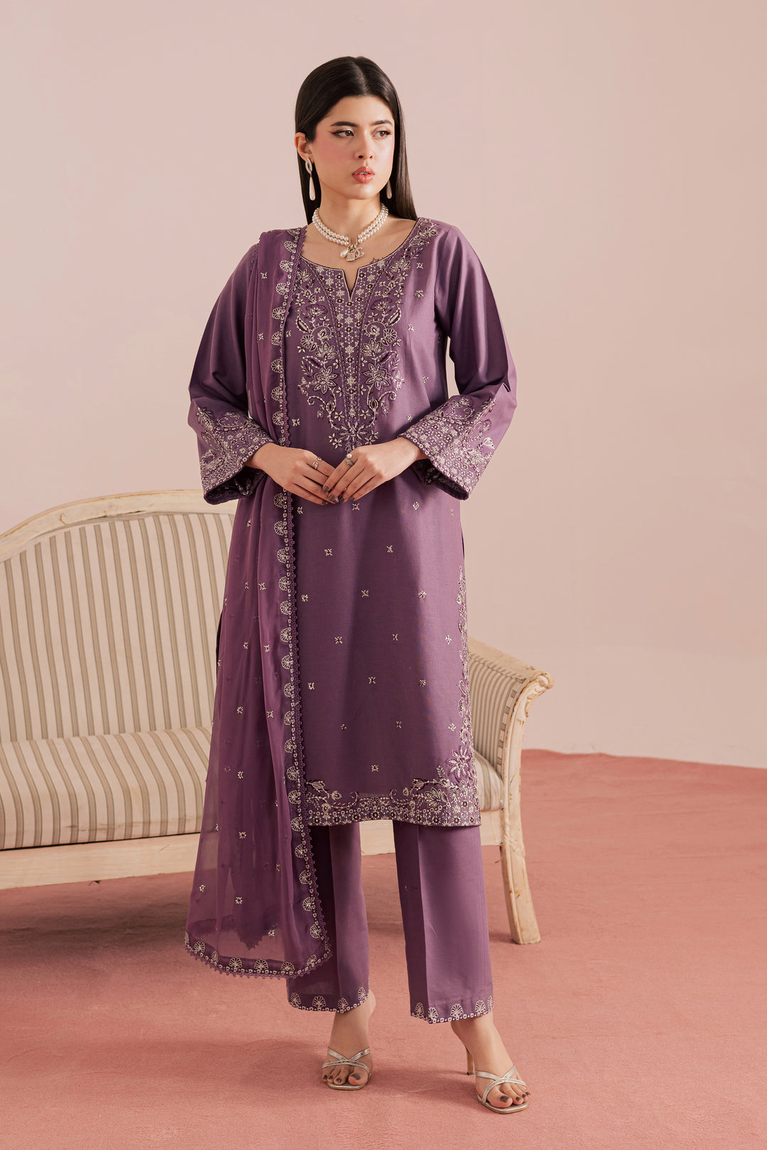  Deraya 3Pc - Embroidered Khaddar Dress BATIK WINTER PRET 2025  BATIK   XS / Grape Jam / Khaddar-S / Grape Jam / Khaddar-M / Grape Jam / Khaddar-L / Grape Jam / Khaddar-XL / Grape Jam / Khaddar