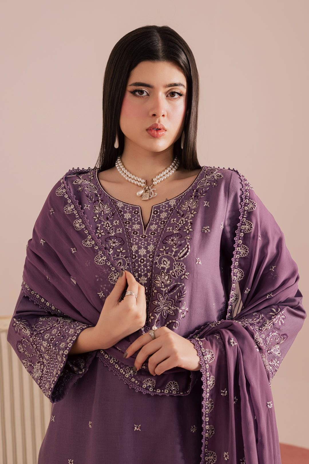  Deraya 3Pc - Embroidered Khaddar Dress BATIK WINTER PRET 2025  BATIK   XS / Grape Jam / Khaddar-S / Grape Jam / Khaddar-M / Grape Jam / Khaddar-L / Grape Jam / Khaddar-XL / Grape Jam / Khaddar