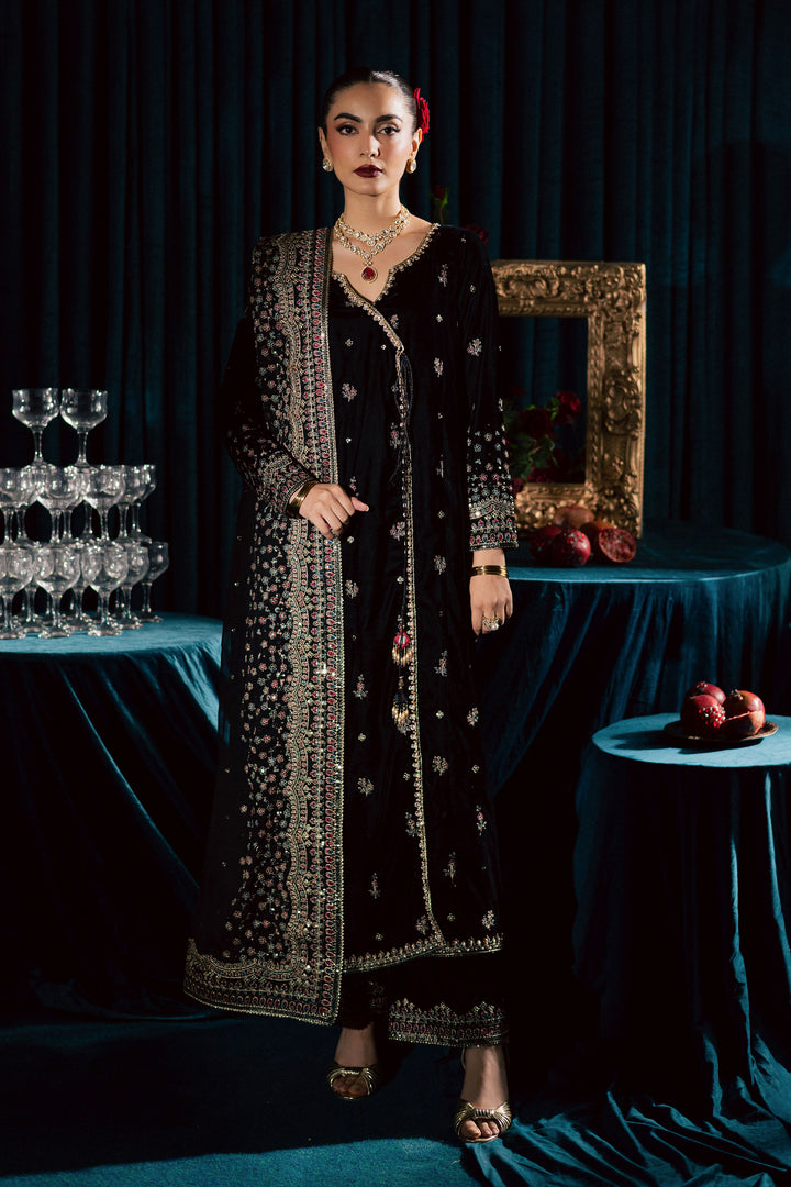  Diamond Black 3Pc - Velvet Formal Dress BATIKstudio  BATIK   S / Black / Velvet-M / Black / Velvet-L / Black / Velvet