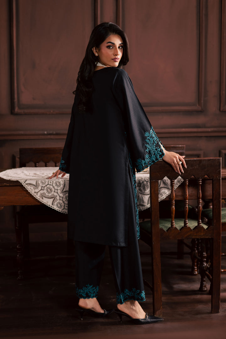  Dreamboat 2Pc - Embroidered Karandi Dress BATIK WINTER PRET 2025  BATIK   XS / Black / Karandi-S / Black / Karandi-M / Black / Karandi-L / Black / Karandi-XL / Black / Karandi