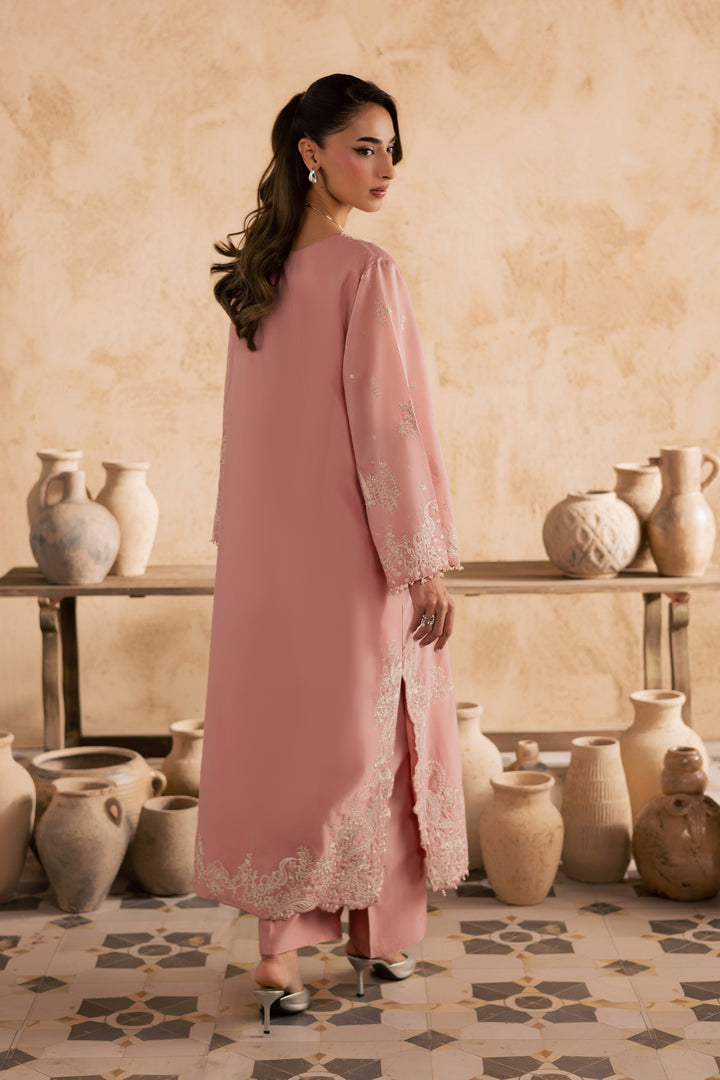  Dublin 2Pc - Embroidered Festive Pret BATIKSS26  BATIK   XS / Peach / Paper Silk-S / Peach / Paper Silk-M / Peach / Paper Silk-L / Peach / Paper Silk-XL / Peach / Paper Silk