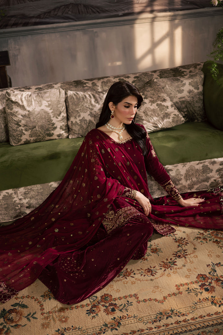  Dust Rose 3Pc - Velvet Luxe Pret BATIKLuxePRET2025  BATIK   XS / Old Mauve / Velvet-S / Old Mauve / Velvet-M / Old Mauve / Velvet-L / Old Mauve / Velvet-XL / Old Mauve / Velvet