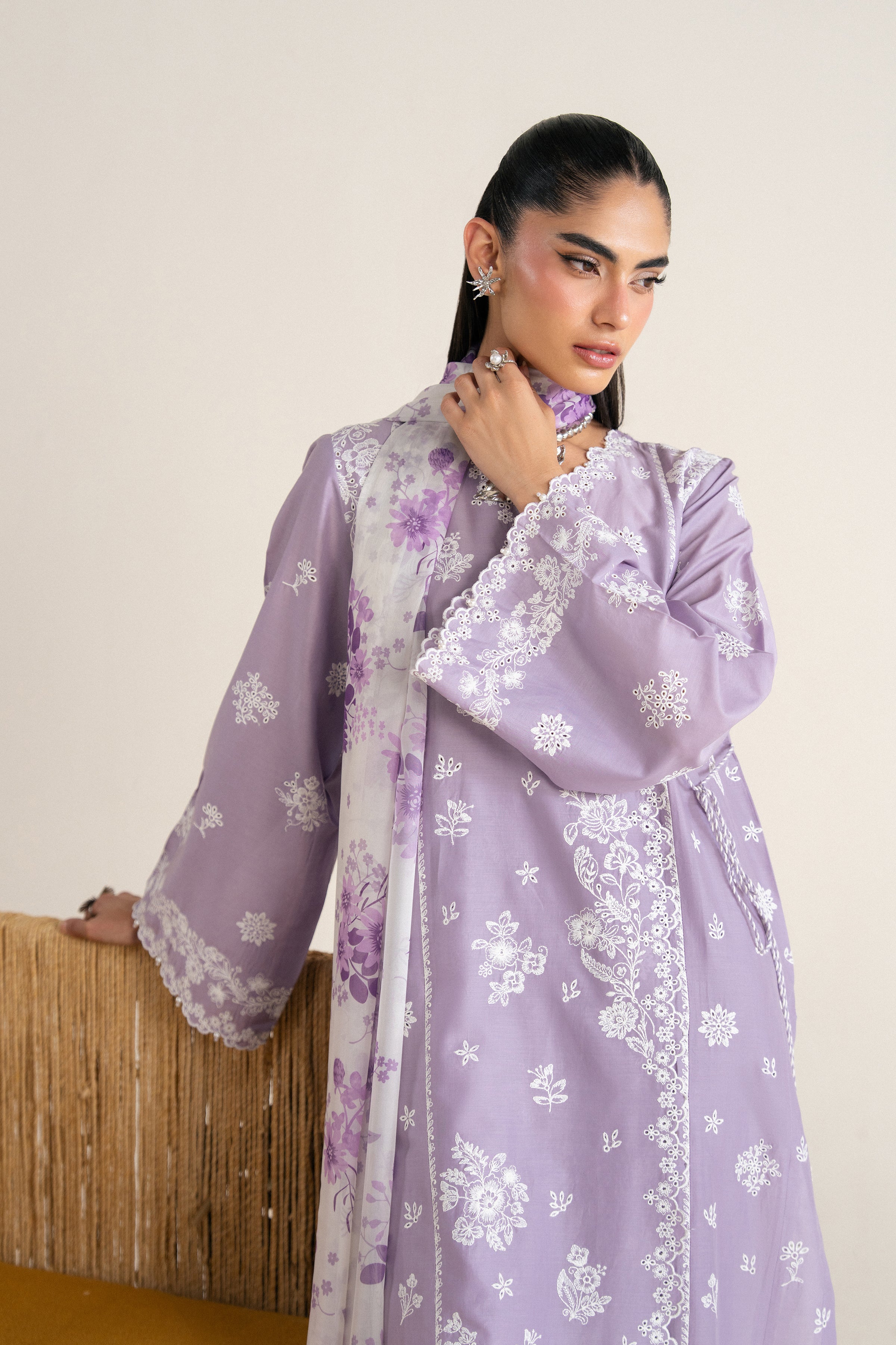  Dusty Lilac 3Pc - Festive Eid Pret BATIKSS26  BATIK   XS / Lilac / Pima Lawn-S / Lilac / Pima Lawn-M / Lilac / Pima Lawn-L / Lilac / Pima Lawn-XL / Lilac / Pima Lawn