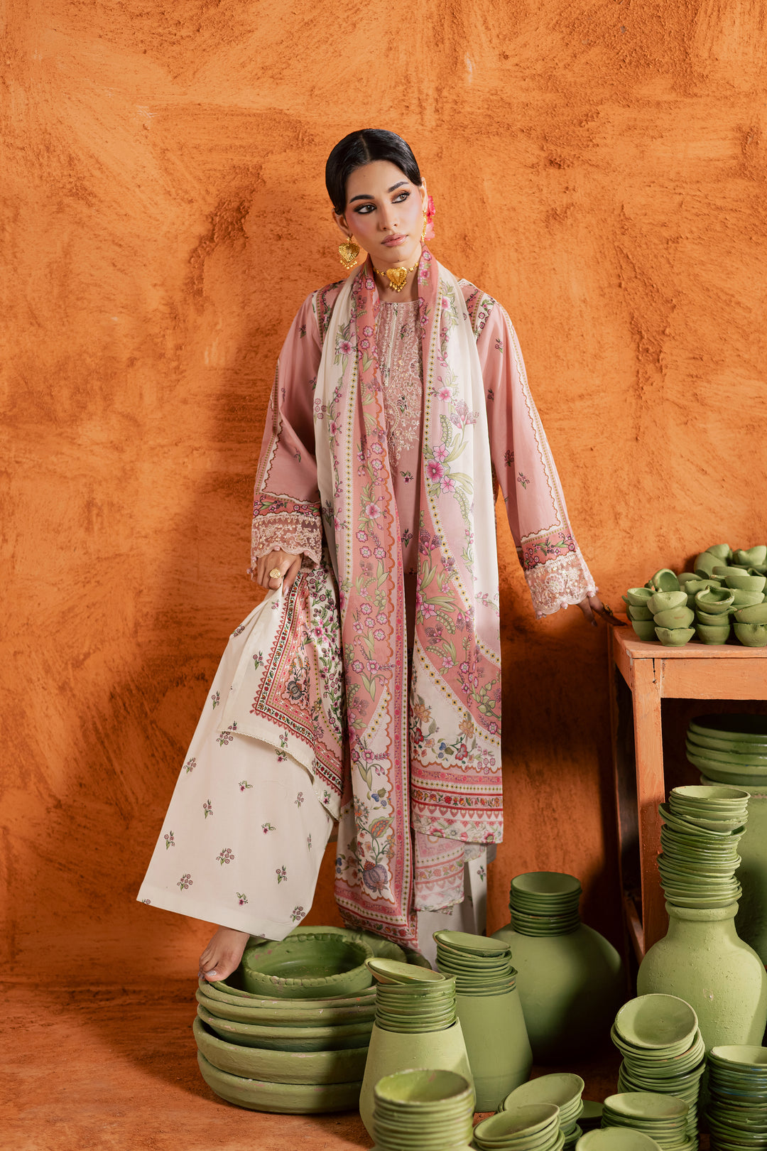  Dusty Plum 3Pc - Printed Lawn Dress BATIKEID2026  BATIK   XS / Lilac / Lawn-S / Lilac / Lawn-M / Lilac / Lawn-L / Lilac / Lawn-XL / Lilac / Lawn