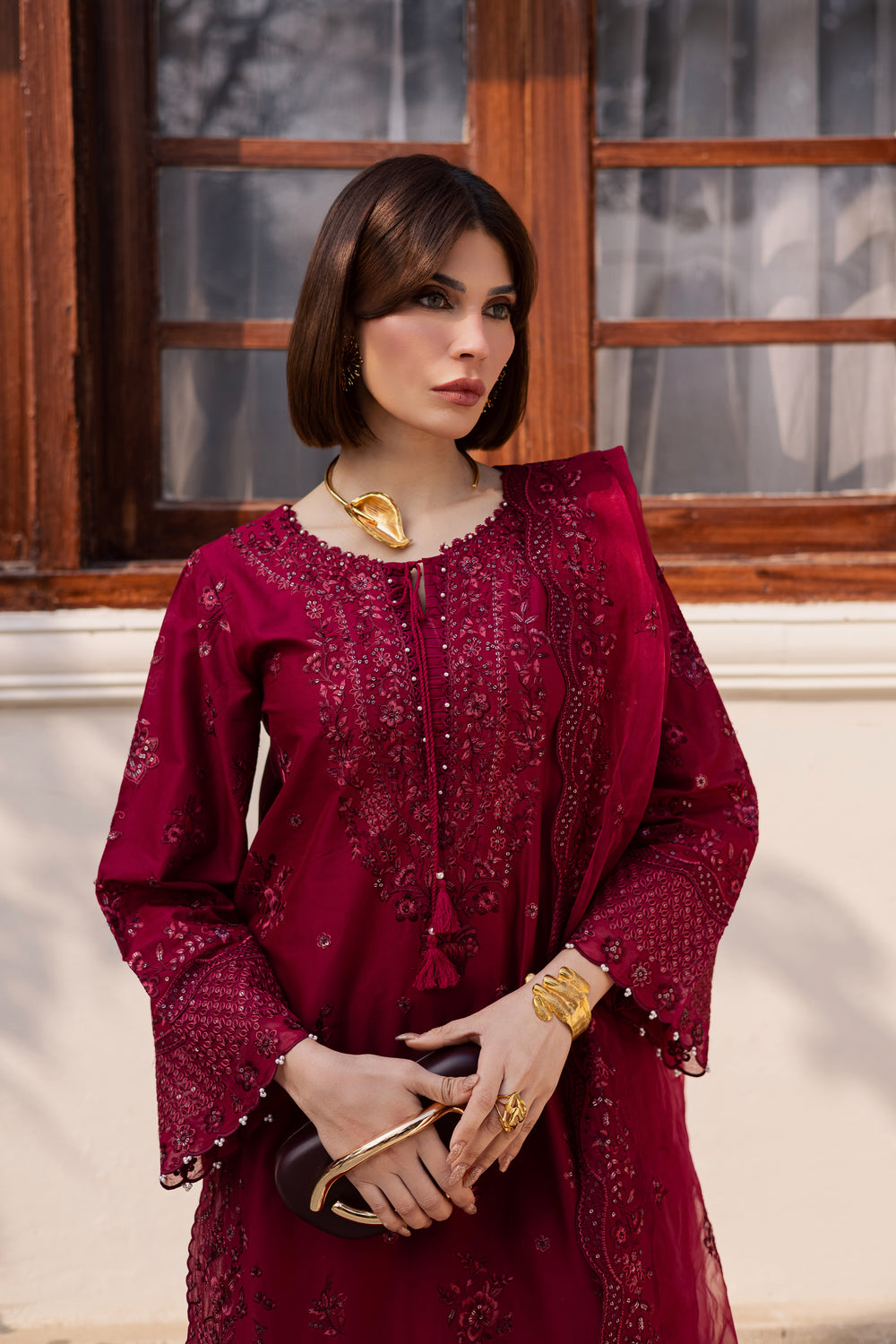  Ecuador 3Pc - Festive Embroidered Lawn BATIKEID2026  BATIK   XS / Beet Red / Pima Lawn-S / Beet Red / Pima Lawn-M / Beet Red / Pima Lawn-L / Beet Red / Pima Lawn-XL / Beet Red / Pima Lawn