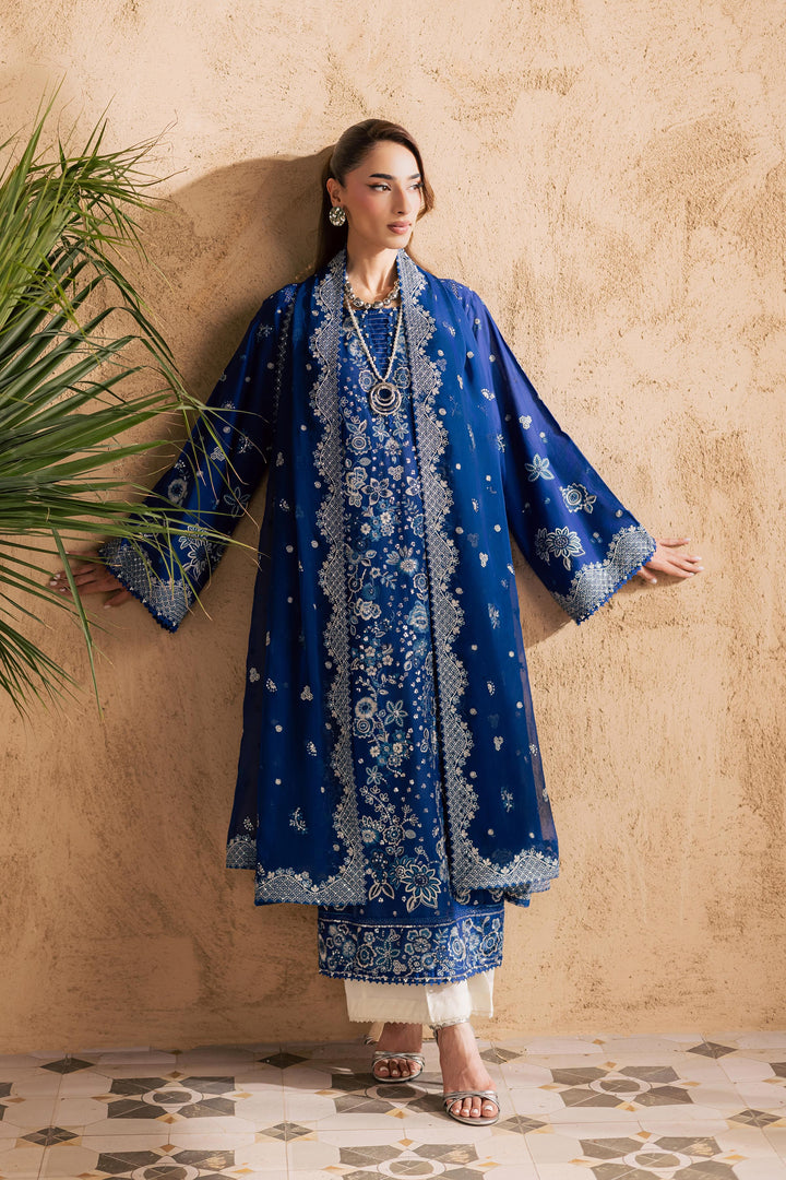  Eirlys 3Pc - Embroidered Festive Pret BATIKSS26  BATIK   XS / Electric Blue / Pima Lawn-S / Electric Blue / Pima Lawn-M / Electric Blue / Pima Lawn-L / Electric Blue / Pima Lawn-XL / Electric Blue / Pima Lawn