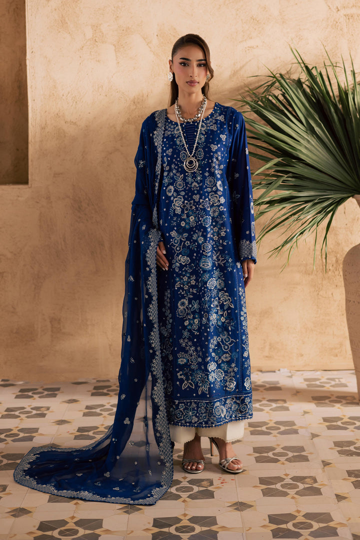  Eirlys 3Pc - Embroidered Festive Pret BATIKSS26  BATIK   XS / Electric Blue / Pima Lawn-S / Electric Blue / Pima Lawn-M / Electric Blue / Pima Lawn-L / Electric Blue / Pima Lawn-XL / Electric Blue / Pima Lawn