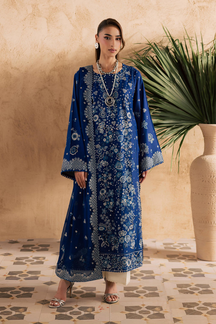  Eirlys 3Pc - Embroidered Festive Pret BATIKSS26  BATIK   XS / Electric Blue / Pima Lawn-S / Electric Blue / Pima Lawn-M / Electric Blue / Pima Lawn-L / Electric Blue / Pima Lawn-XL / Electric Blue / Pima Lawn