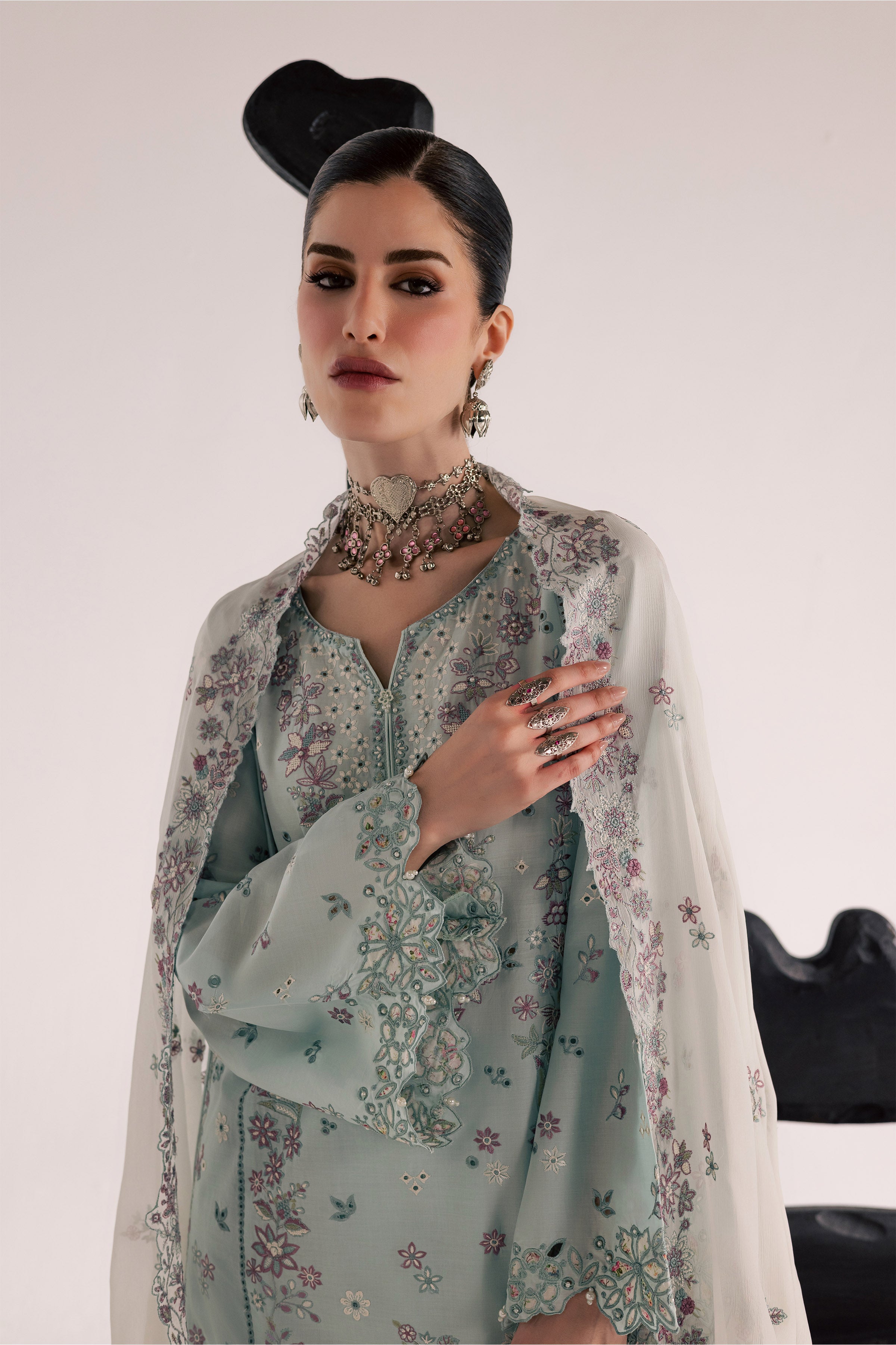  Elide 3Pc - Festive Eid Pret BATIKSS26  BATIK   XS / Blue Glow / Pima Lawn-S / Blue Glow / Pima Lawn-M / Blue Glow / Pima Lawn-L / Blue Glow / Pima Lawn-XL / Blue Glow / Pima Lawn