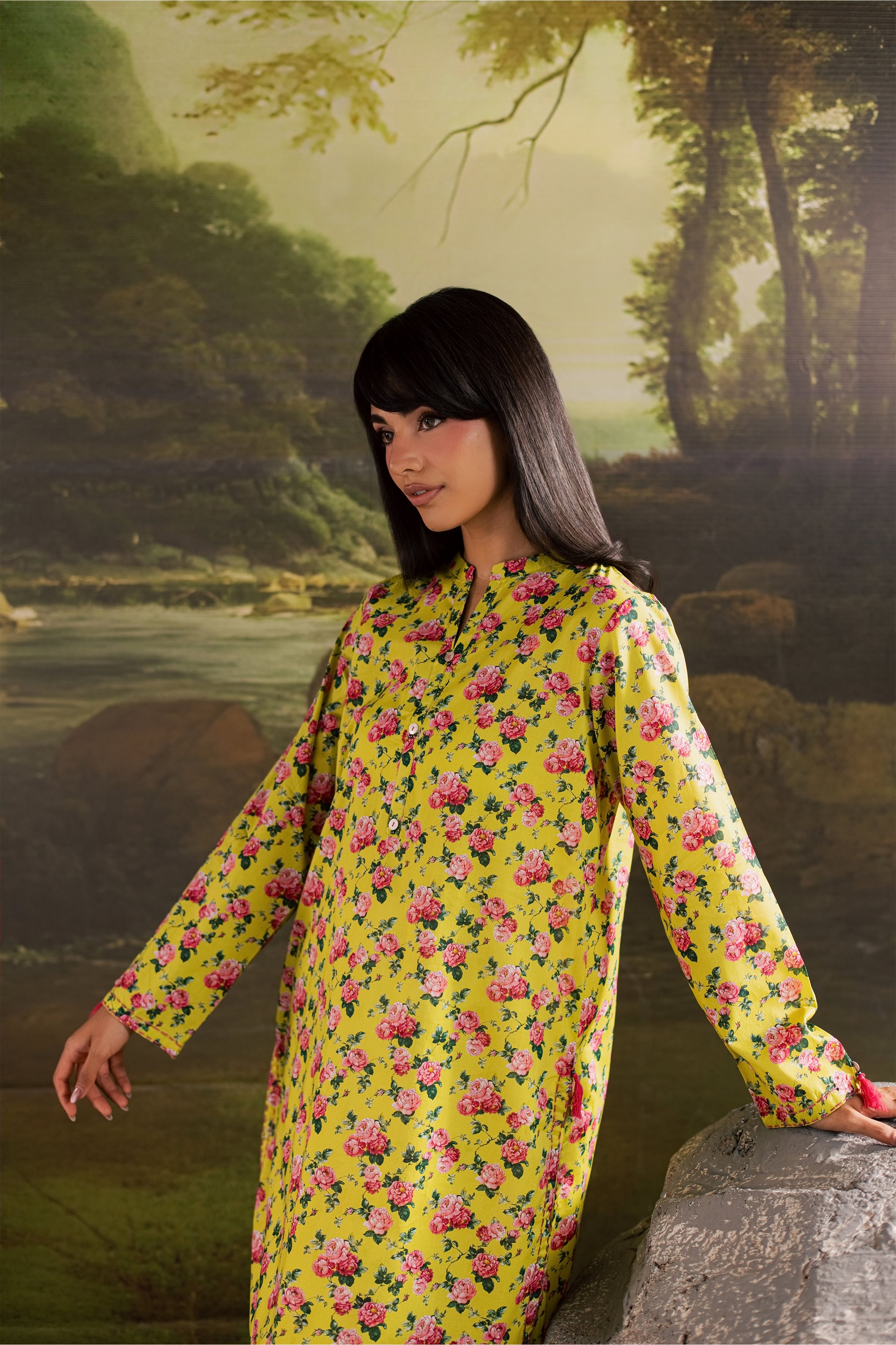  Elieen 2Pc - Printed Lawn Dress BATIKSS26  BATIK   XS / Green / Lawn-S / Green / Lawn-M / Green / Lawn-L / Green / Lawn-XL / Green / Lawn