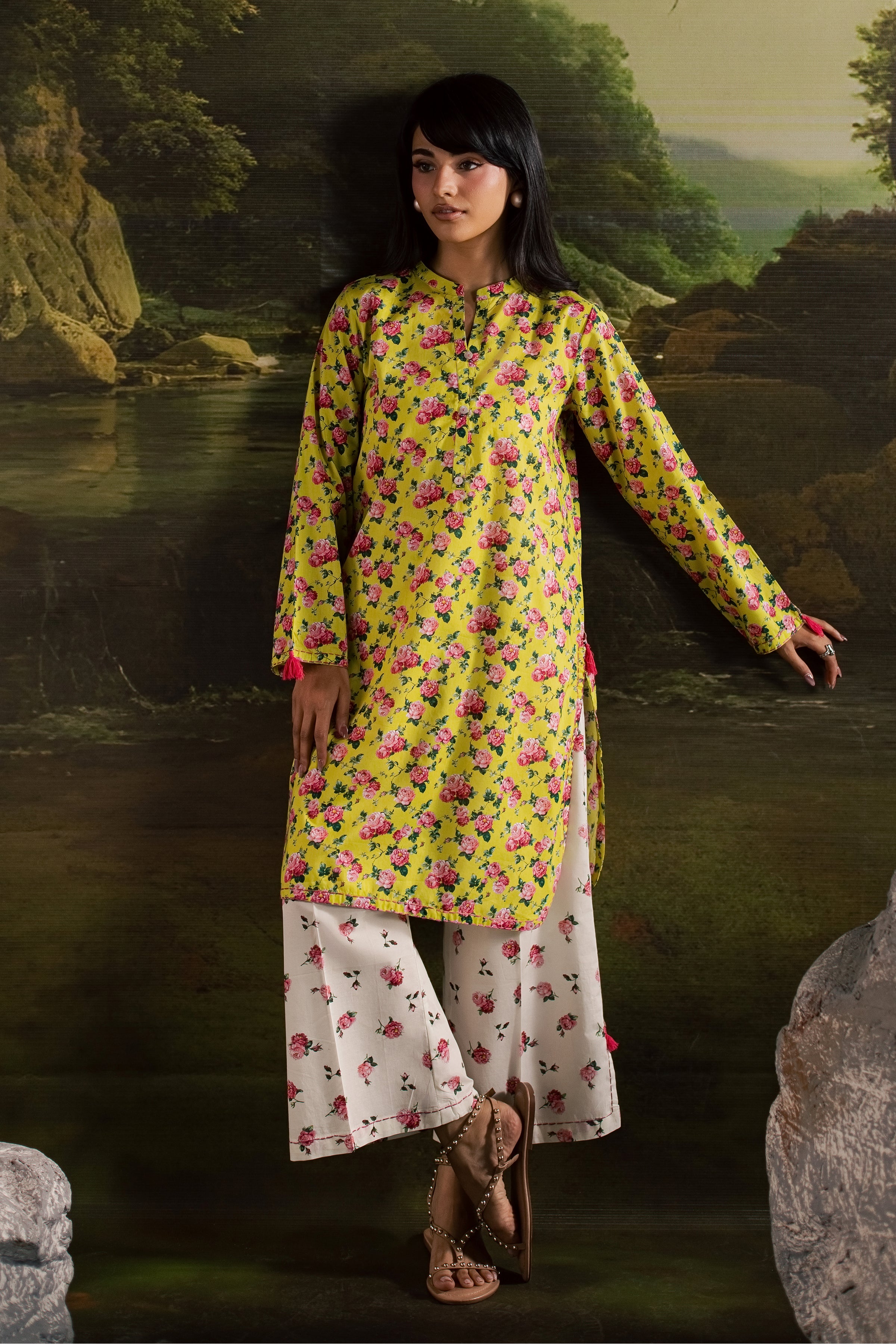  Elieen 2Pc - Printed Lawn Dress BATIKSS26  BATIK   XS / Green / Lawn-S / Green / Lawn-M / Green / Lawn-L / Green / Lawn-XL / Green / Lawn