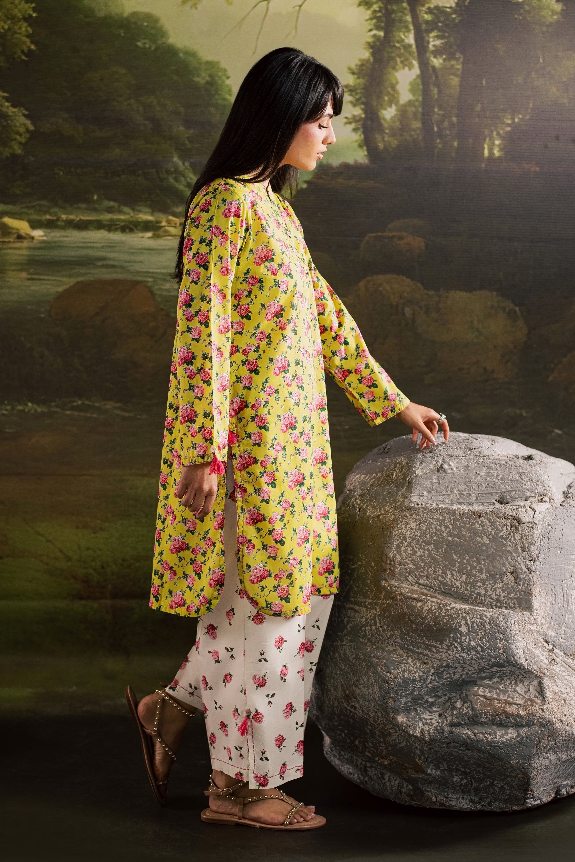  Elieen 2Pc - Printed Lawn Dress BATIKSS26  BATIK   XS / Green / Lawn-S / Green / Lawn-M / Green / Lawn-L / Green / Lawn-XL / Green / Lawn