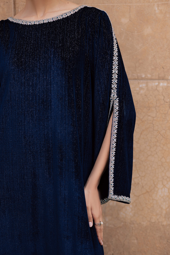  Ellia 2Pc - Velvet Formal Dress BATIKstudio  BATIK   S / Navy Blue / Velvet-M / Navy Blue / Velvet-L / Navy Blue / Velvet