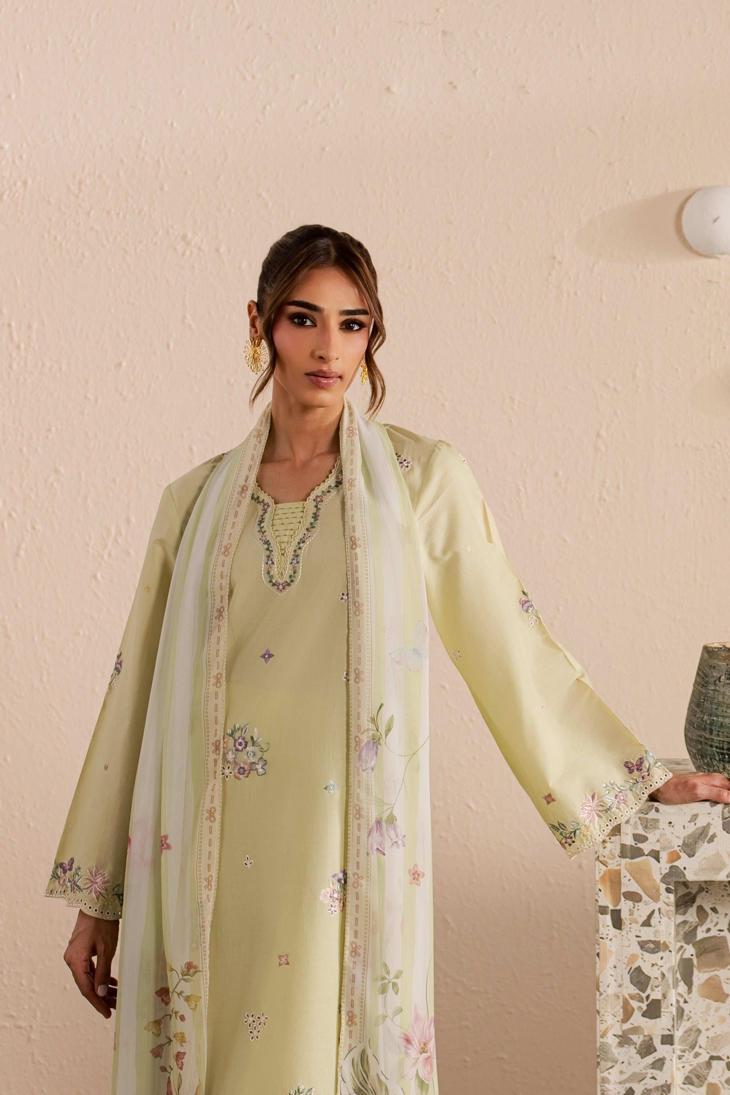  Eris 3Pc - Embroidered Lawn Dress EverydayEdit26  BATIK   XS / Lint / Pima Lawn-S / Lint / Pima Lawn-M / Lint / Pima Lawn-L / Lint / Pima Lawn-XL / Lint / Pima Lawn