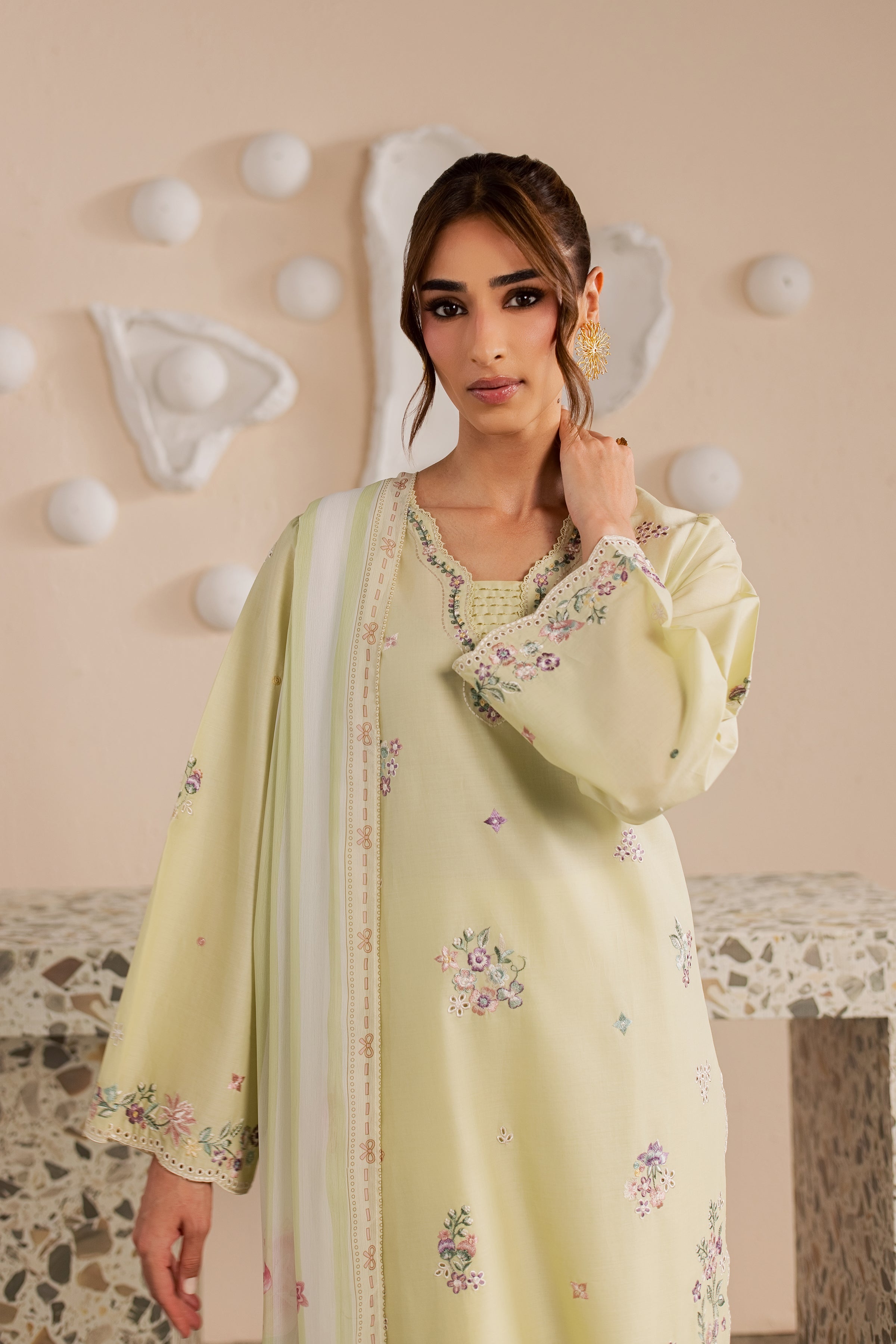  Eris 3Pc - Embroidered Lawn Dress EverydayEdit26  BATIK   XS / Lint / Pima Lawn-S / Lint / Pima Lawn-M / Lint / Pima Lawn-L / Lint / Pima Lawn-XL / Lint / Pima Lawn