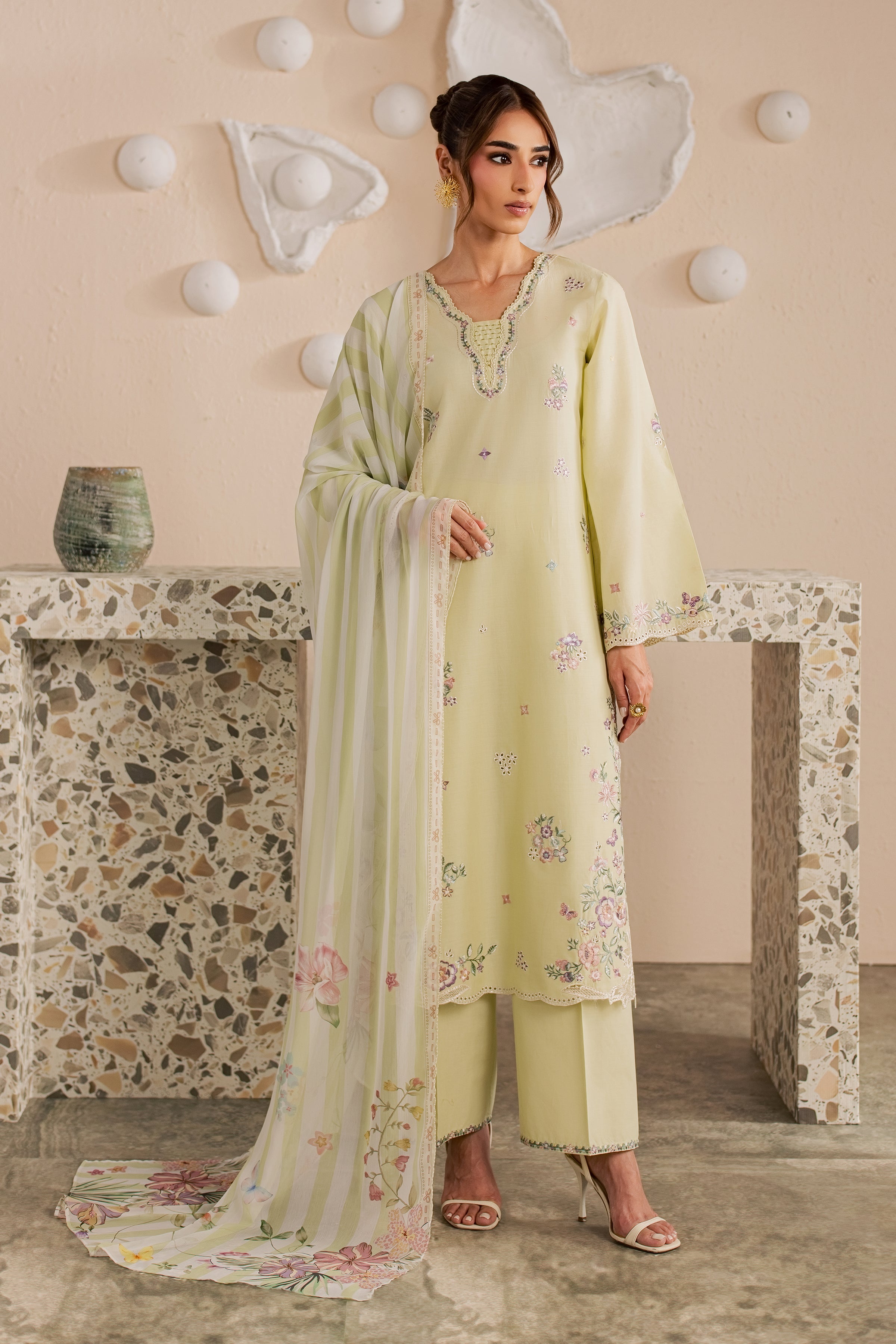  Eris 3Pc - Embroidered Lawn Dress EverydayEdit26  BATIK   XS / Lint / Pima Lawn-S / Lint / Pima Lawn-M / Lint / Pima Lawn-L / Lint / Pima Lawn-XL / Lint / Pima Lawn