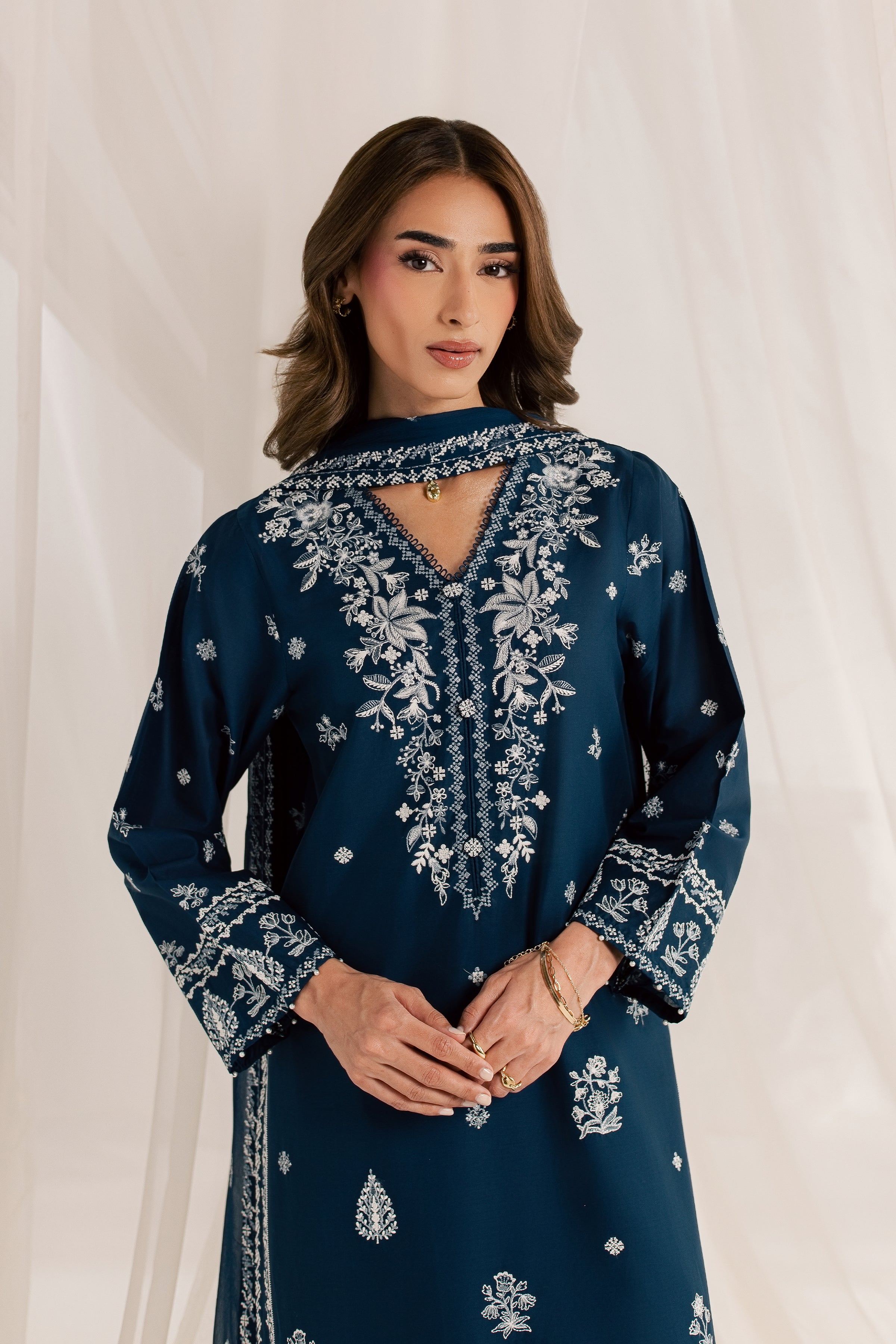  Esaam 3Pc - Embroidered Lawn Dress EverydayEdit26  BATIK   XS / Space Blue / Pima Lawn-S / Space Blue / Pima Lawn-M / Space Blue / Pima Lawn-L / Space Blue / Pima Lawn-XL / Space Blue / Pima Lawn