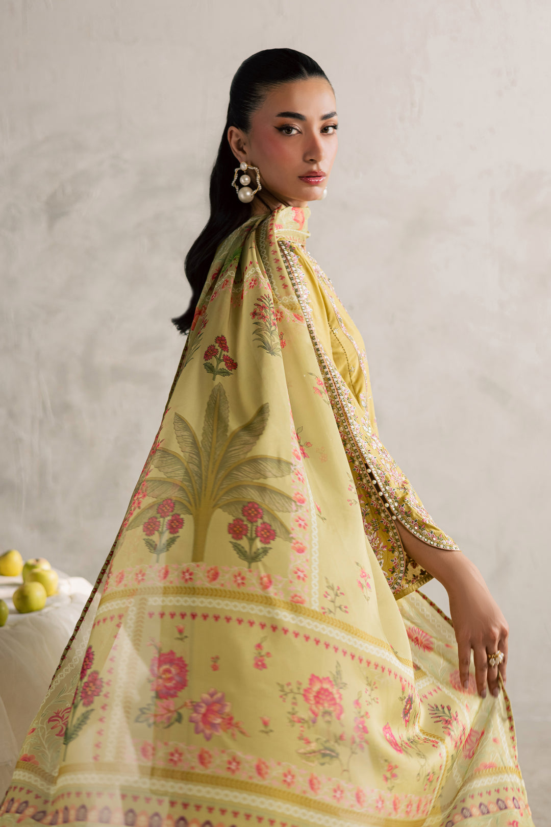  Essence 3Pc - Festive Embroidered Lawn BATIKEID2026  BATIK   XS / Lime green / Pima Lawn-S / Lime green / Pima Lawn-M / Lime green / Pima Lawn-L / Lime green / Pima Lawn-XL / Lime green / Pima Lawn