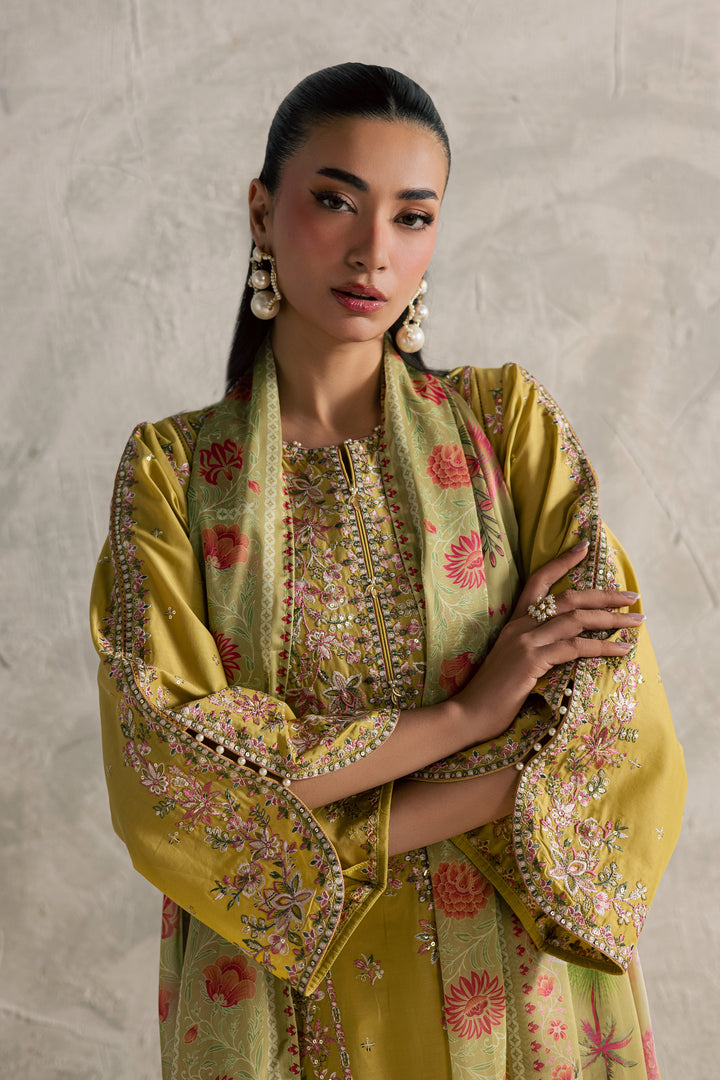  Essence 3Pc - Festive Embroidered Lawn BATIKEID2026  BATIK   XS / Lime green / Pima Lawn-S / Lime green / Pima Lawn-M / Lime green / Pima Lawn-L / Lime green / Pima Lawn-XL / Lime green / Pima Lawn