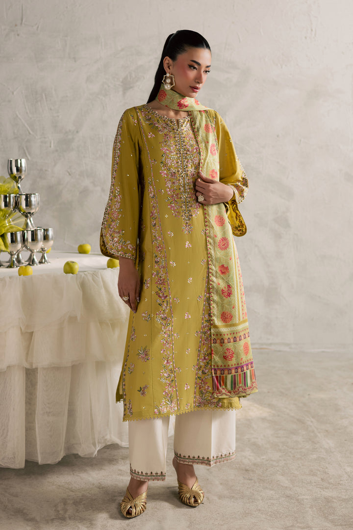  Essence 3Pc - Festive Embroidered Lawn BATIKEID2026  BATIK   XS / Lime green / Pima Lawn-S / Lime green / Pima Lawn-M / Lime green / Pima Lawn-L / Lime green / Pima Lawn-XL / Lime green / Pima Lawn