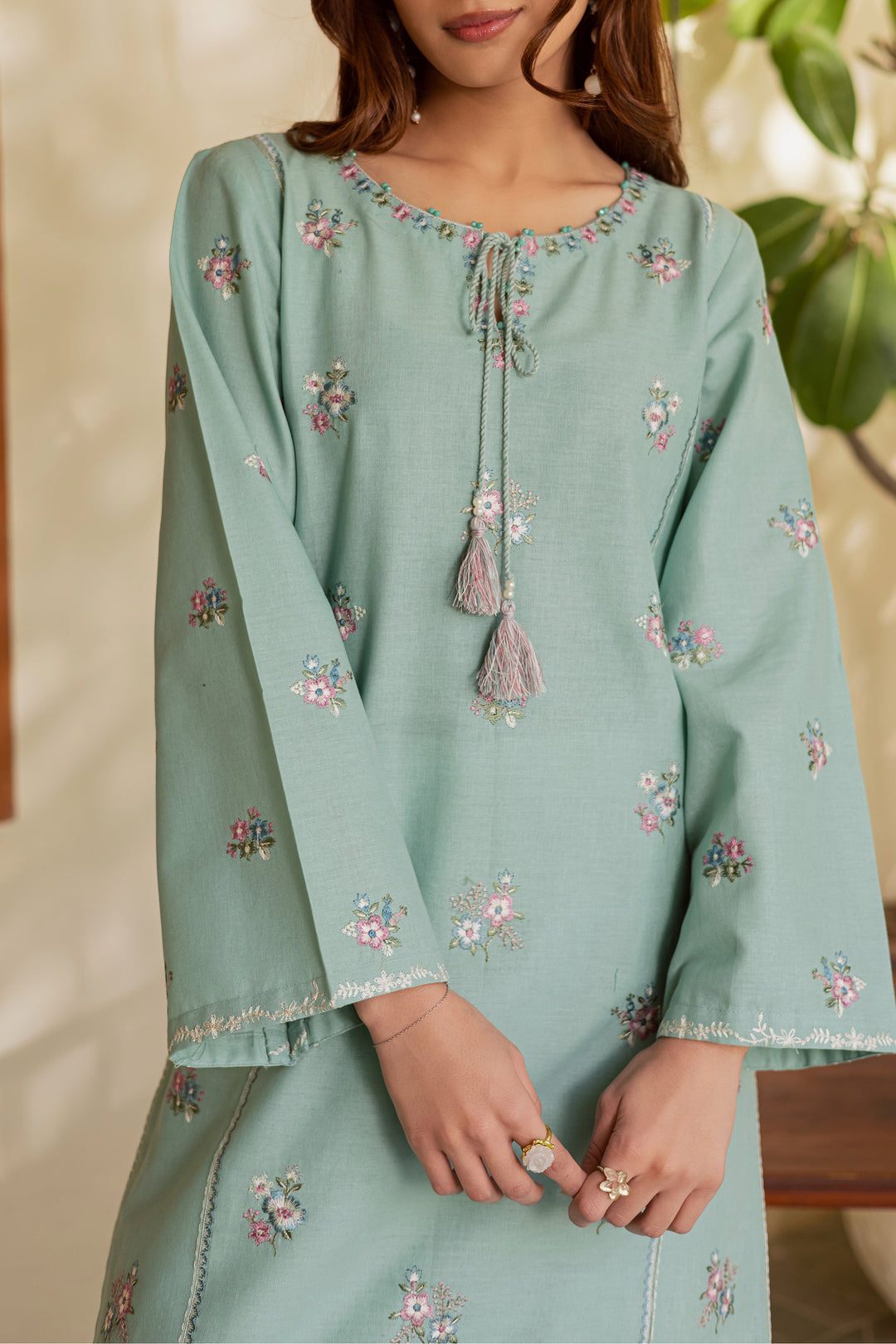  Fairy Meadows 2Pc - Embroidered Khaddar Dress BATIK WINTER PRET 2025  BATIK   XS / Sapphire / Khaddar-S / Sapphire / Khaddar-M / Sapphire / Khaddar-L / Sapphire / Khaddar-XL / Sapphire / Khaddar