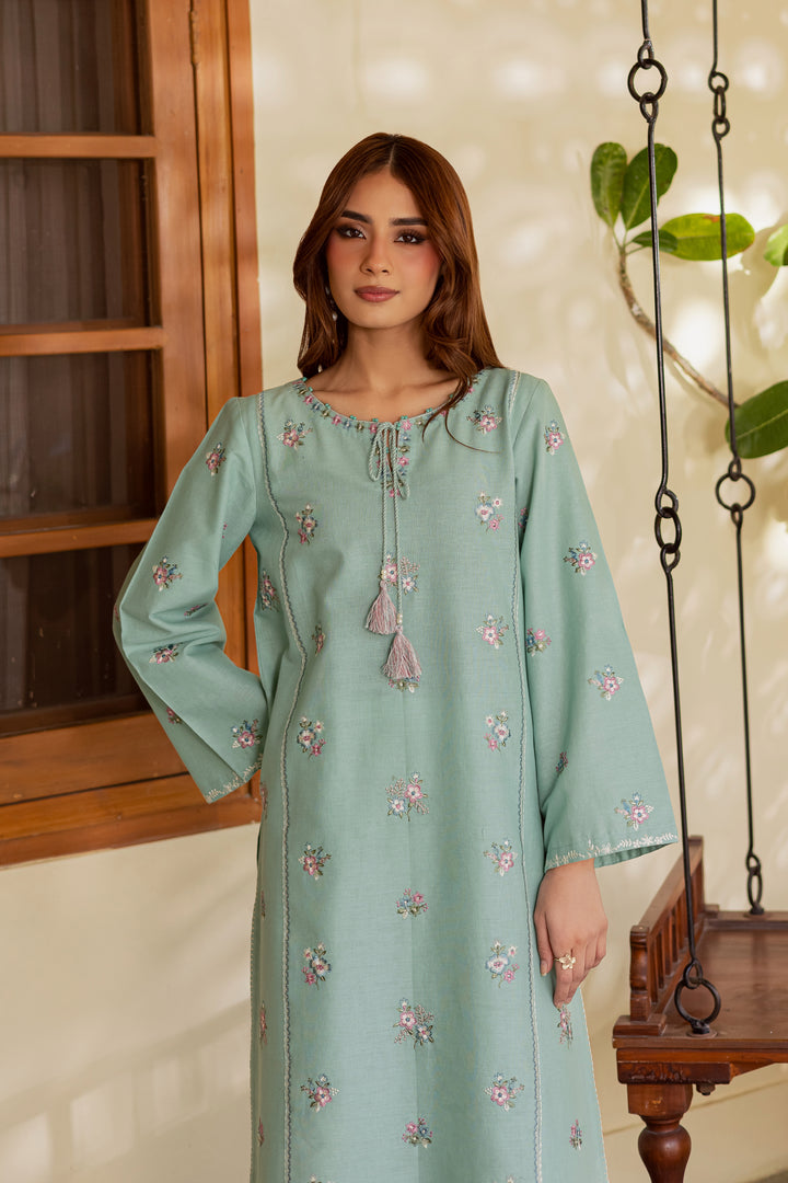  Fairy Meadows 2Pc - Embroidered Khaddar Dress BATIK WINTER PRET 2025  BATIK   XS / Sapphire / Khaddar-S / Sapphire / Khaddar-M / Sapphire / Khaddar-L / Sapphire / Khaddar-XL / Sapphire / Khaddar