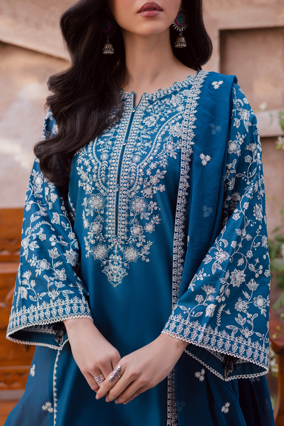  Farsali 3Pc - Festive Embroidered Lawn BATIKEID2026  BATIK   XS / Moroccon Blue / Pima Lawn-S / Moroccon Blue / Pima Lawn-M / Moroccon Blue / Pima Lawn-L / Moroccon Blue / Pima Lawn-XL / Moroccon Blue / Pima Lawn