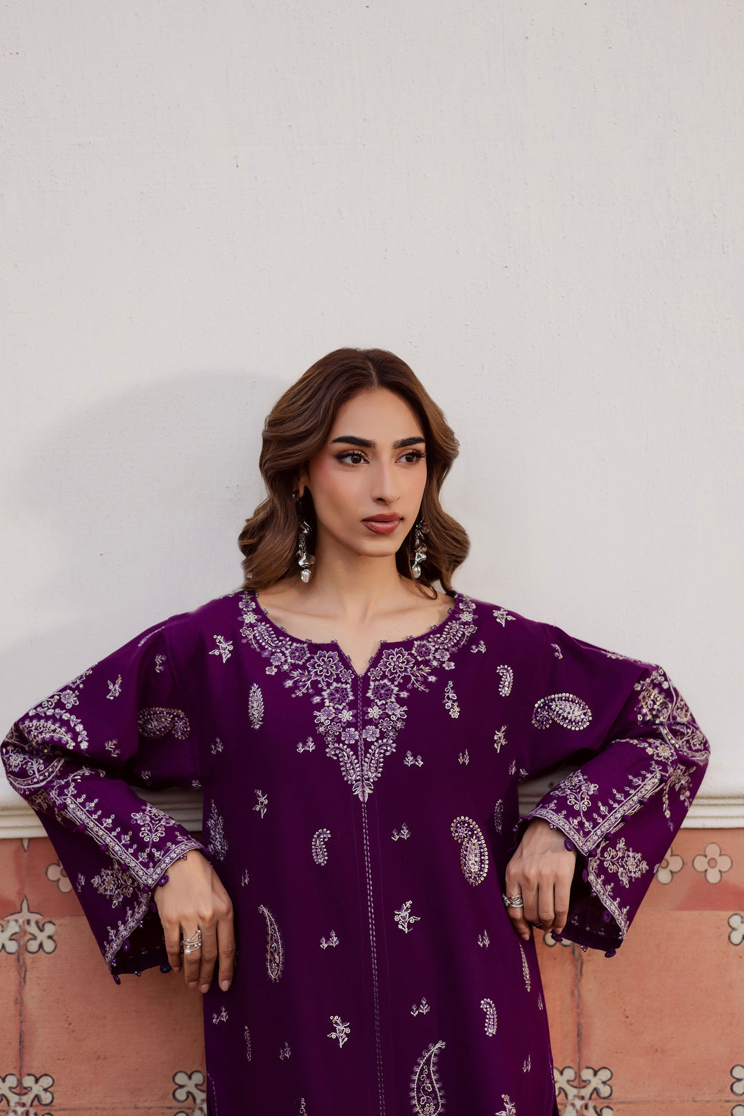  Fave 2Pc - Embroidered Khaddar Dress BATIK WINTER PRET 2025  BATIK   XS / Purple / Khaddar-S / Purple / Khaddar-M / Purple / Khaddar-L / Purple / Khaddar-XL / Purple / Khaddar
