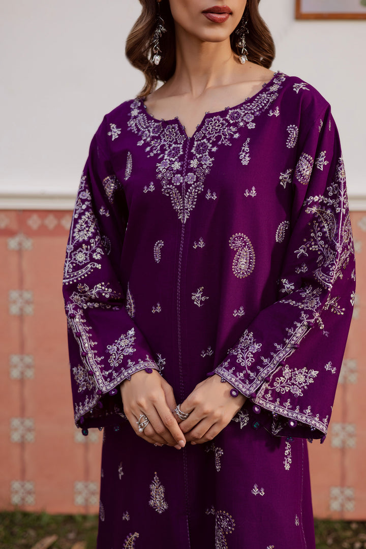  Fave 2Pc - Embroidered Khaddar Dress BATIK WINTER PRET 2025  BATIK   XS / Purple / Khaddar-S / Purple / Khaddar-M / Purple / Khaddar-L / Purple / Khaddar-XL / Purple / Khaddar