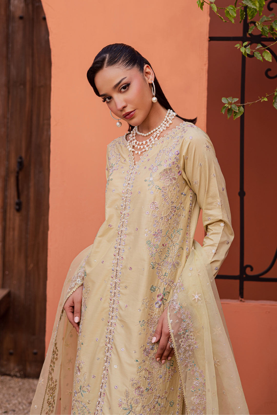  Felia 3Pc - Festive Embroidered Lawn BATIKEID2026  BATIK   XS / Fawn / Giza-S / Fawn / Giza-M / Fawn / Giza-L / Fawn / Giza-XL / Fawn / Giza