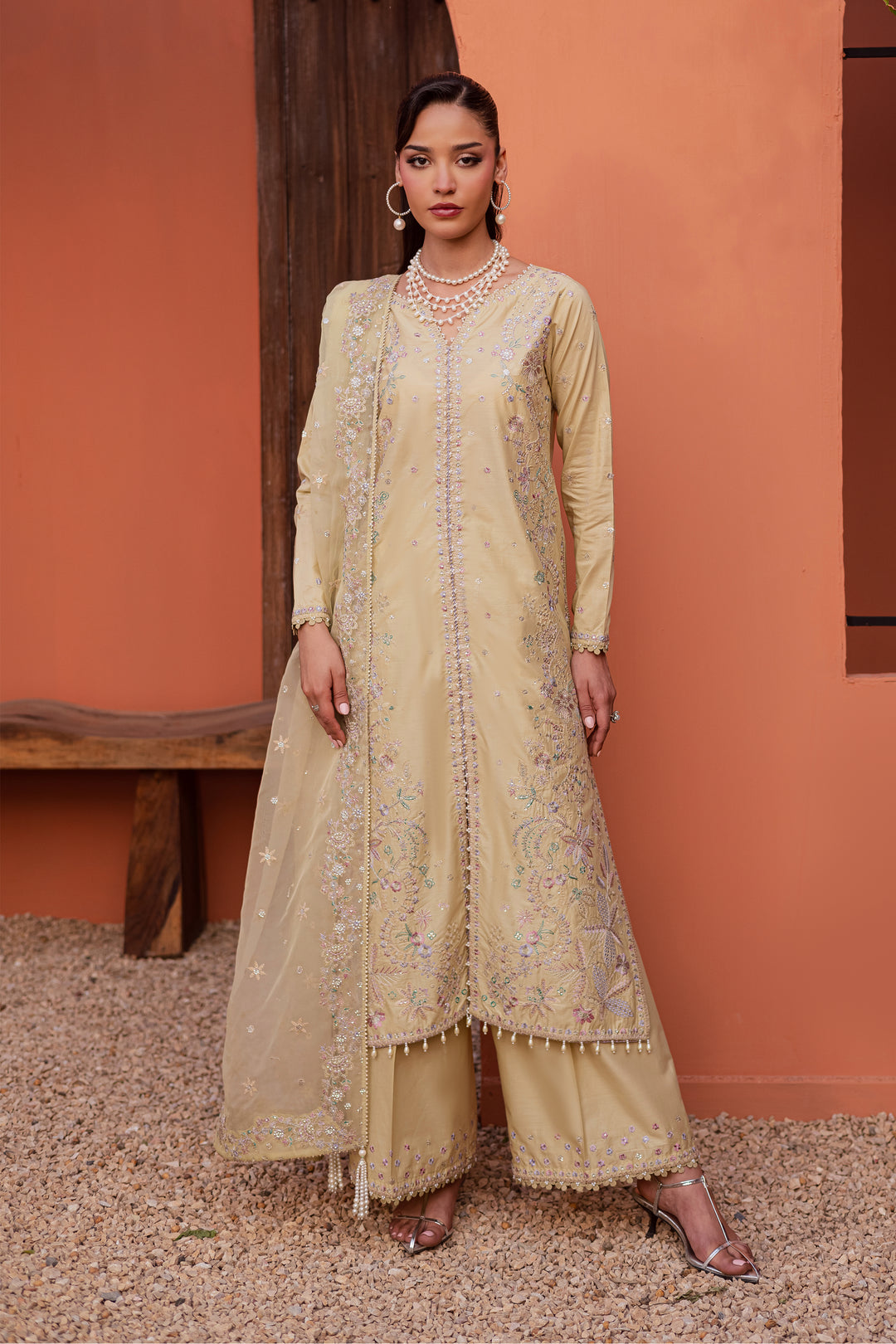  Felia 3Pc - Festive Embroidered Lawn BATIKEID2026  BATIK   XS / Fawn / Giza-S / Fawn / Giza-M / Fawn / Giza-L / Fawn / Giza-XL / Fawn / Giza