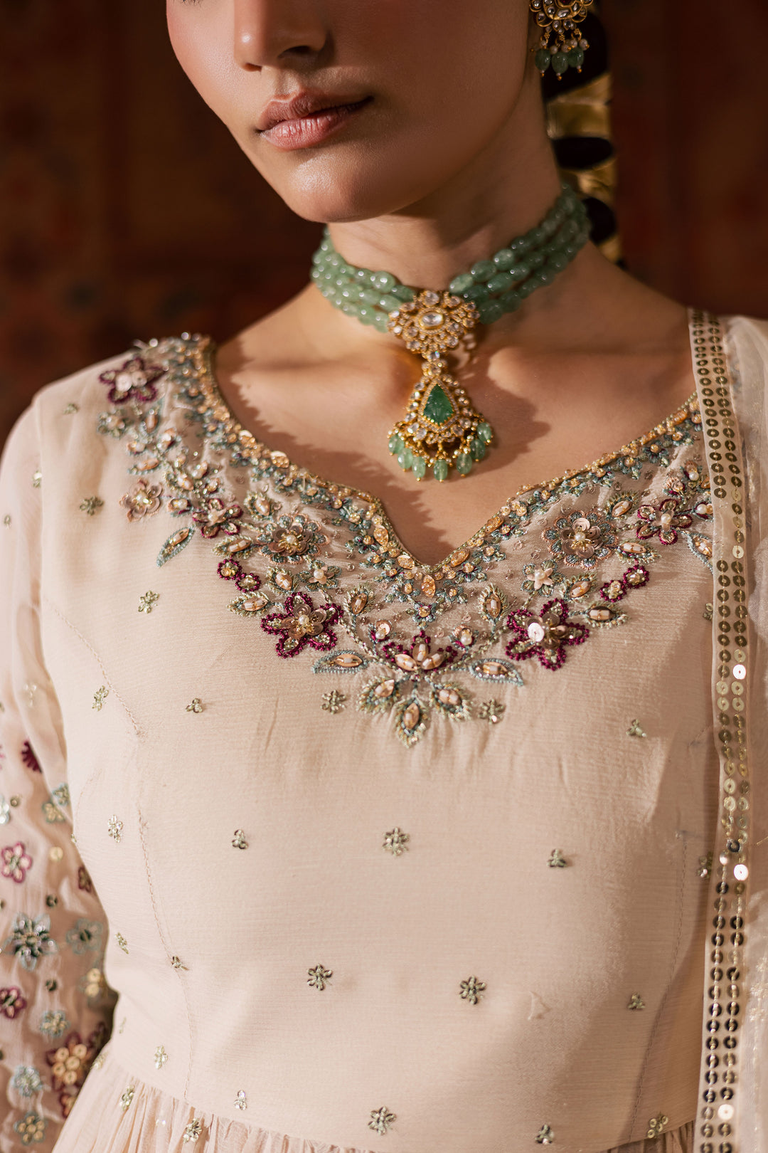  Fiona Lux 3Pc - Chiffon Wedding Frock BATIKLuxePRET2025  BATIK   S / Pearl White / Raw Silk & Crinkle-M / Pearl White / Raw Silk & Crinkle-L / Pearl White / Raw Silk & Crinkle