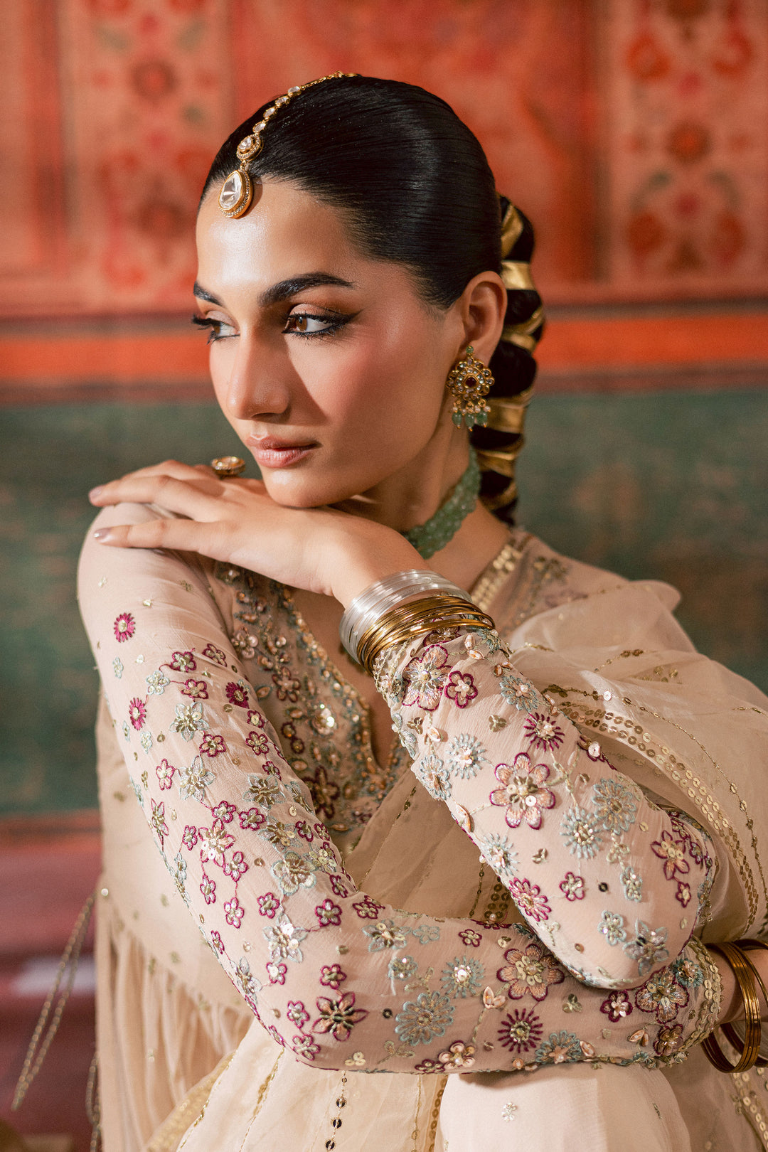  Fiona Lux 3Pc - Chiffon Wedding Frock BATIKLuxePRET2025  BATIK   S / Pearl White / Raw Silk & Crinkle-M / Pearl White / Raw Silk & Crinkle-L / Pearl White / Raw Silk & Crinkle