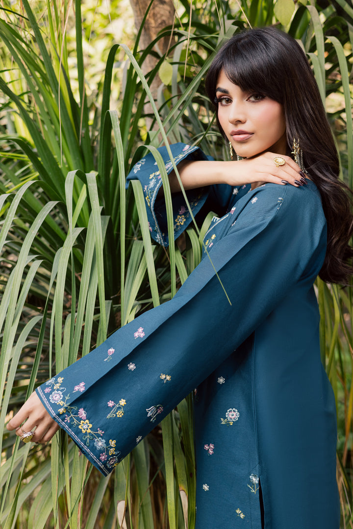  Floral Grace 3Pc - Embroidered Khaddar Dress BATIK WINTER PRET 2025  BATIK   XS / Ocean / Khaddar-S / Ocean / Khaddar-M / Ocean / Khaddar-L / Ocean / Khaddar-XL / Ocean / Khaddar