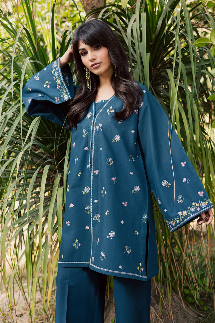  Floral Grace 3Pc - Embroidered Khaddar Dress BATIK WINTER PRET 2025  BATIK   XS / Ocean / Khaddar-S / Ocean / Khaddar-M / Ocean / Khaddar-L / Ocean / Khaddar-XL / Ocean / Khaddar