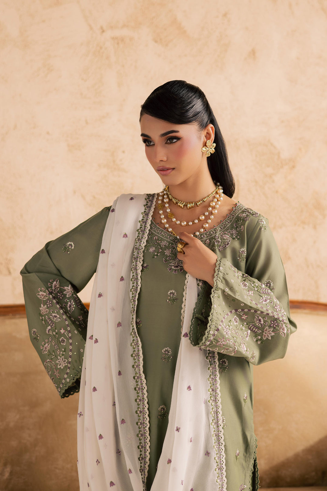  Forest Whisper 3Pc - Embroidered Festive Pret BATIKSS26  BATIK   XS / Moss / Pima Lawn-S / Moss / Pima Lawn-M / Moss / Pima Lawn-L / Moss / Pima Lawn-XL / Moss / Pima Lawn